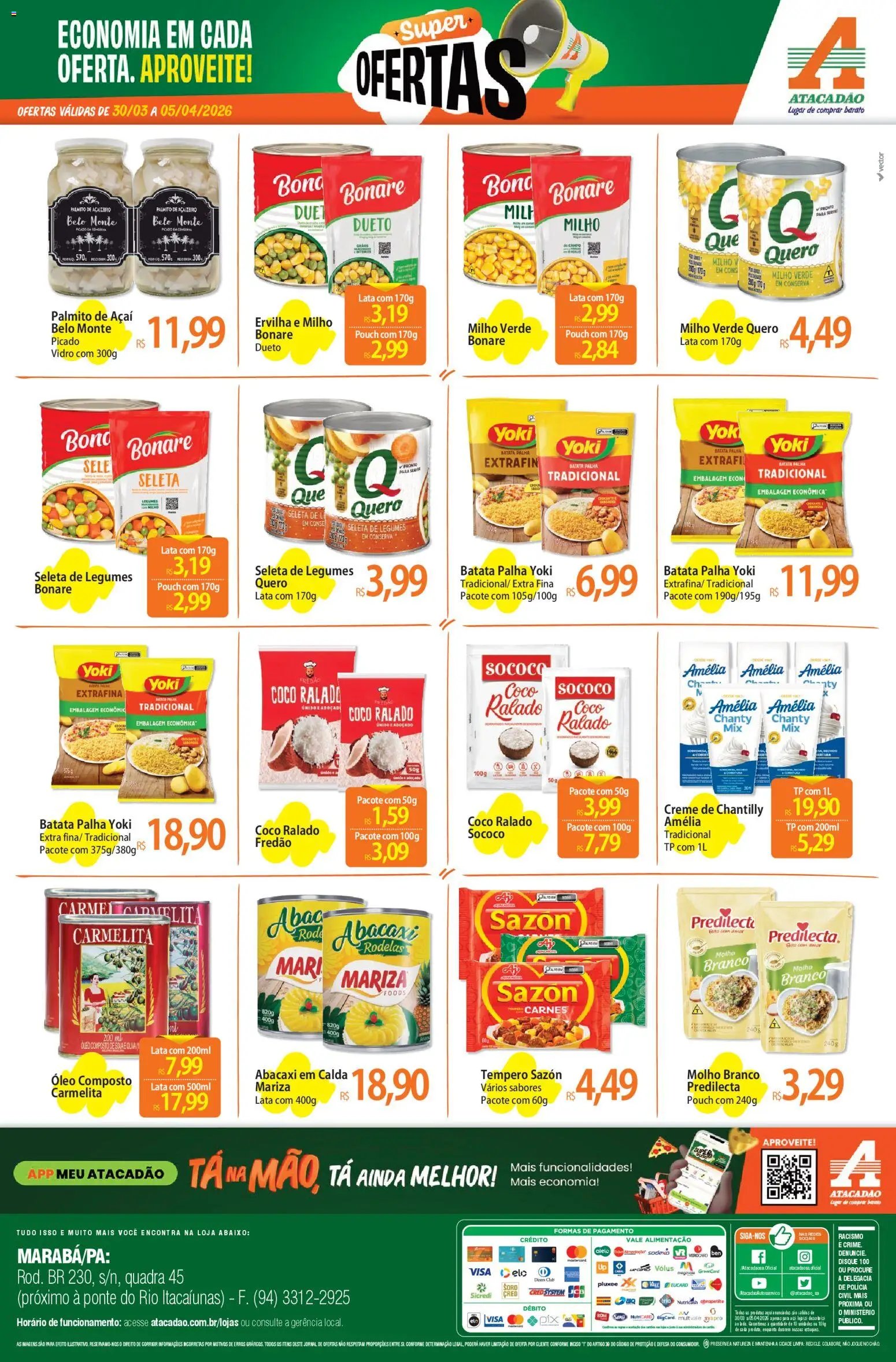 Atacadão folheto a partir de 30/03/2026 Atacadão ofertas - PA (2026-03-30 - 2026-04-05)