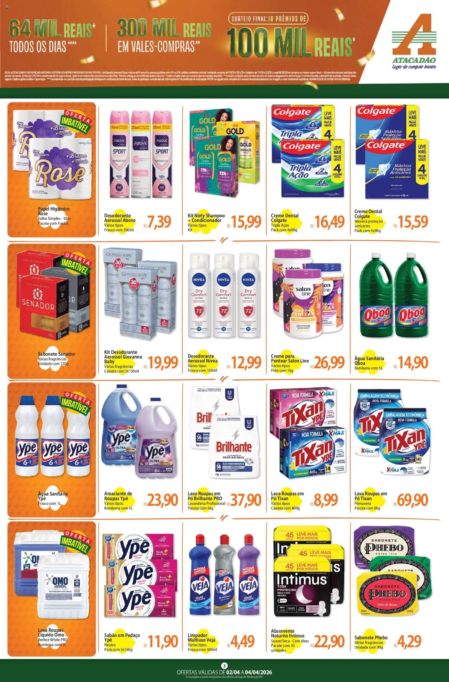 Atacadão folheto a partir de 02/04/2026 Atacadão ofertas - PA (2026-04-02 - 2026-04-04)