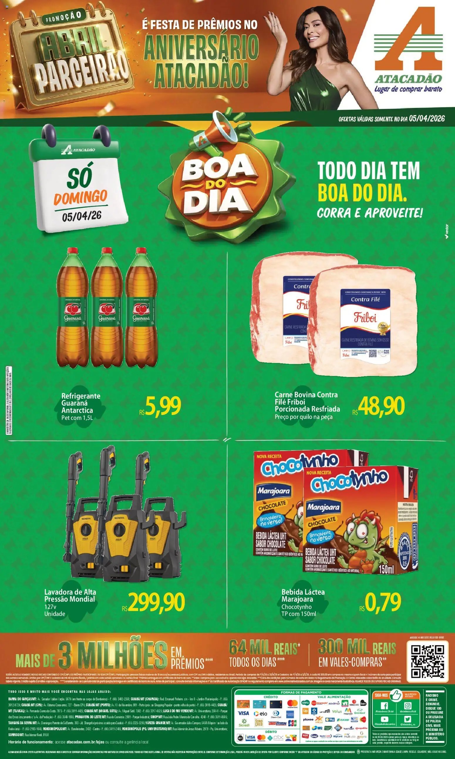 Atacadão folheto a partir de 05/04/2026 Atacadão ofertas - MT (2026-04-05 - 2026-04-05)