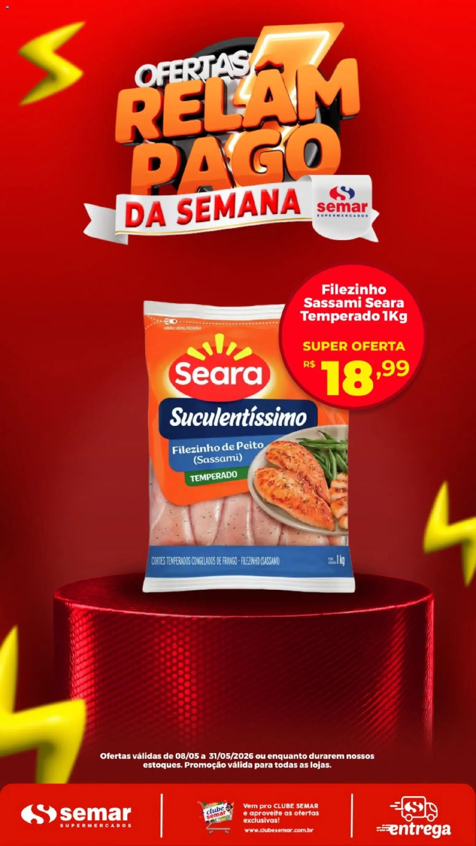 Semar Supermercado folheto a partir de 08/05/2026 Semar Supermercado ofertas Relampago (2026-05-08 - 2026-05-31)