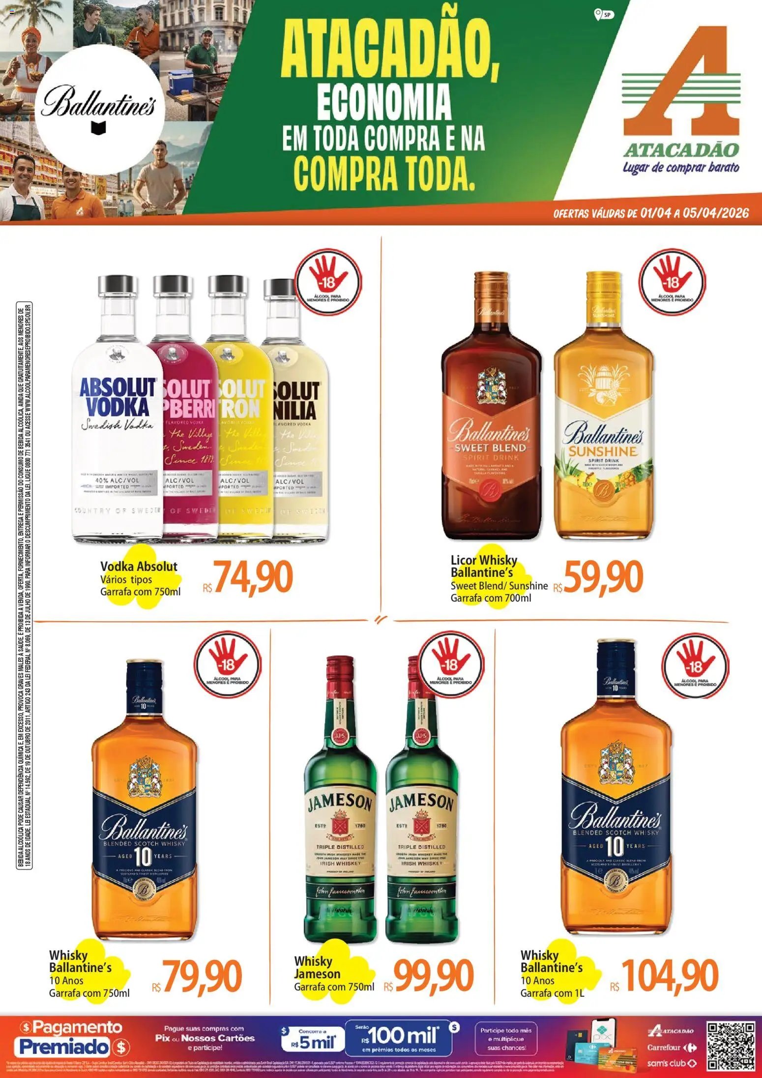 Atacadão folheto a partir de 01/04/2026 Atacadão ofertas - SP (2026-04-01 - 2026-04-05)