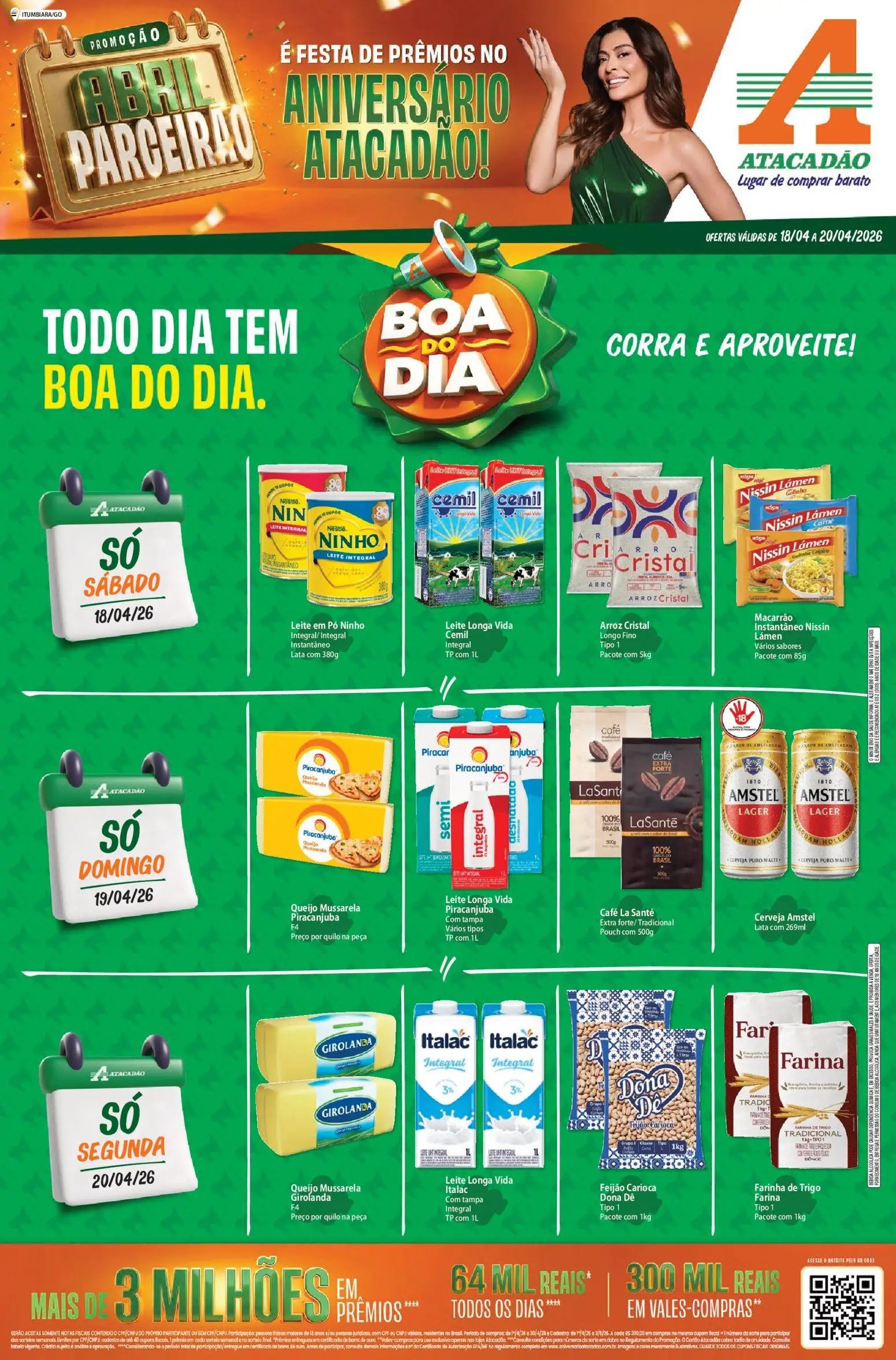 Atacadão folheto a partir de 18/04/2026 Atacadão ofertas - GO (2026-04-18 - 2026-04-20)