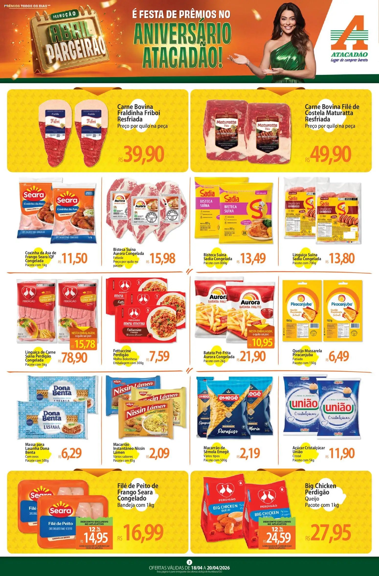 Atacadão folheto a partir de 18/04/2026 Atacadão ofertas - GO (2026-04-18 - 2026-04-20)