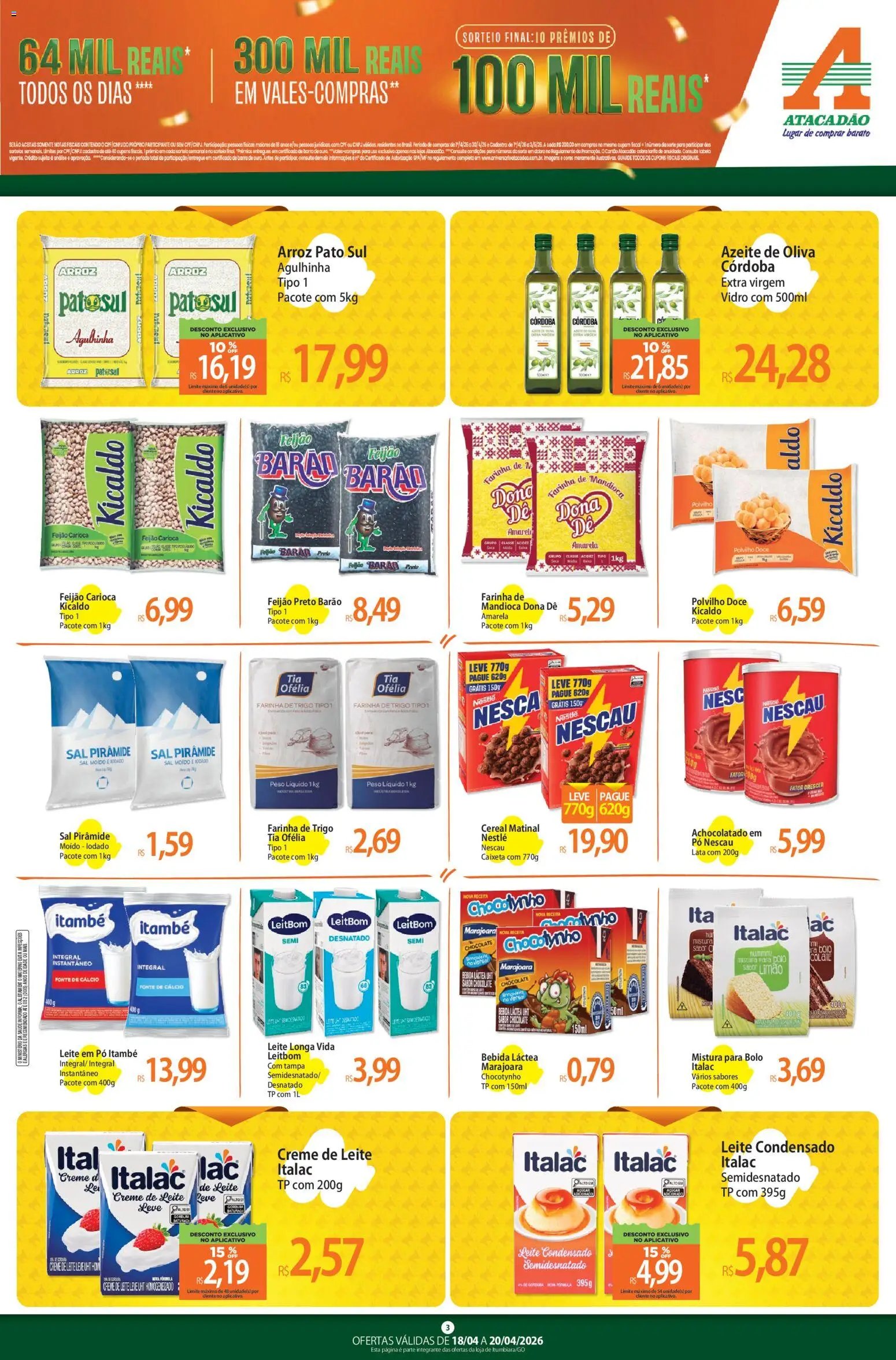 Atacadão folheto a partir de 18/04/2026 Atacadão ofertas - GO (2026-04-18 - 2026-04-20)