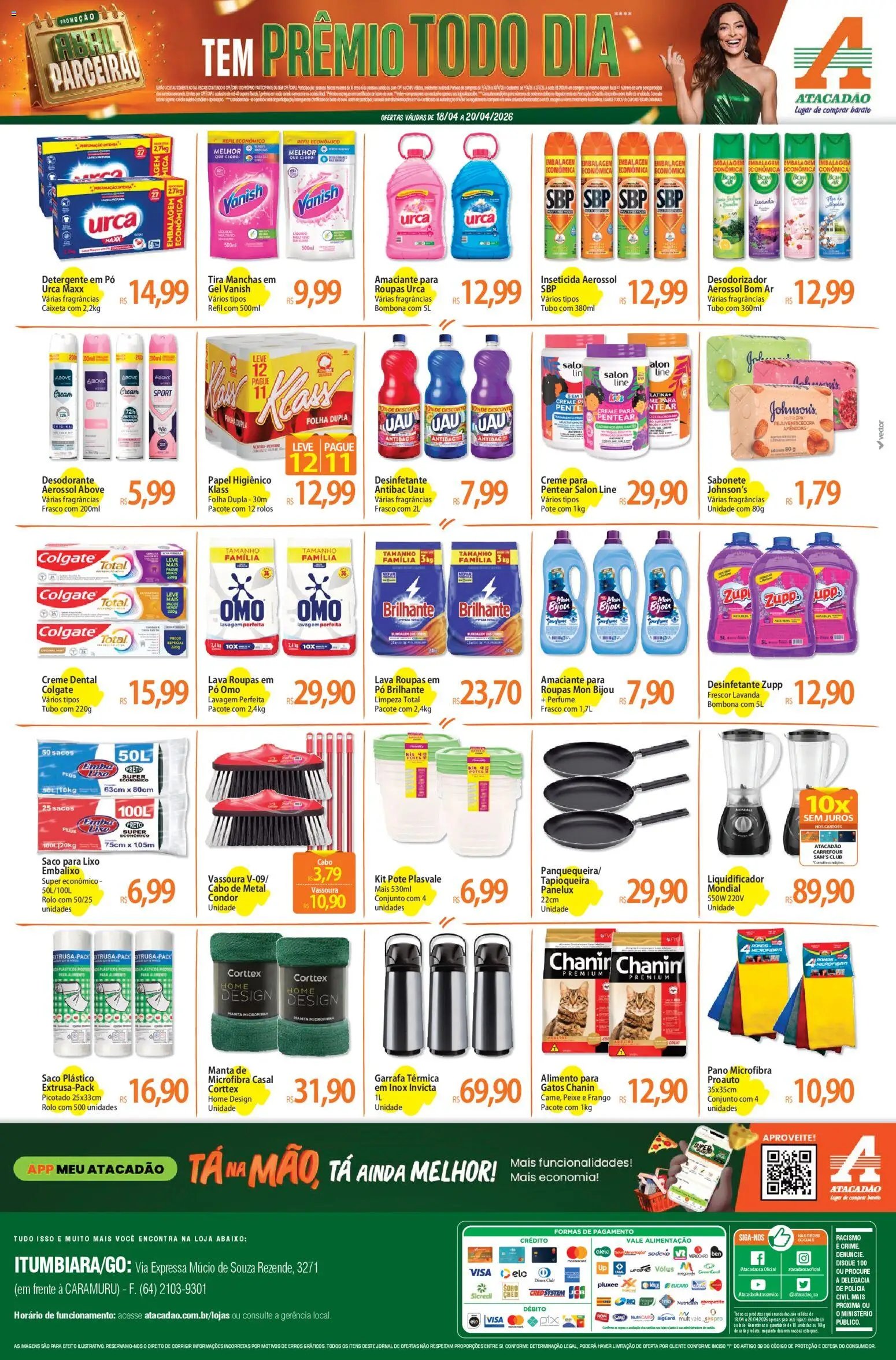 Atacadão folheto a partir de 18/04/2026 Atacadão ofertas - GO (2026-04-18 - 2026-04-20)