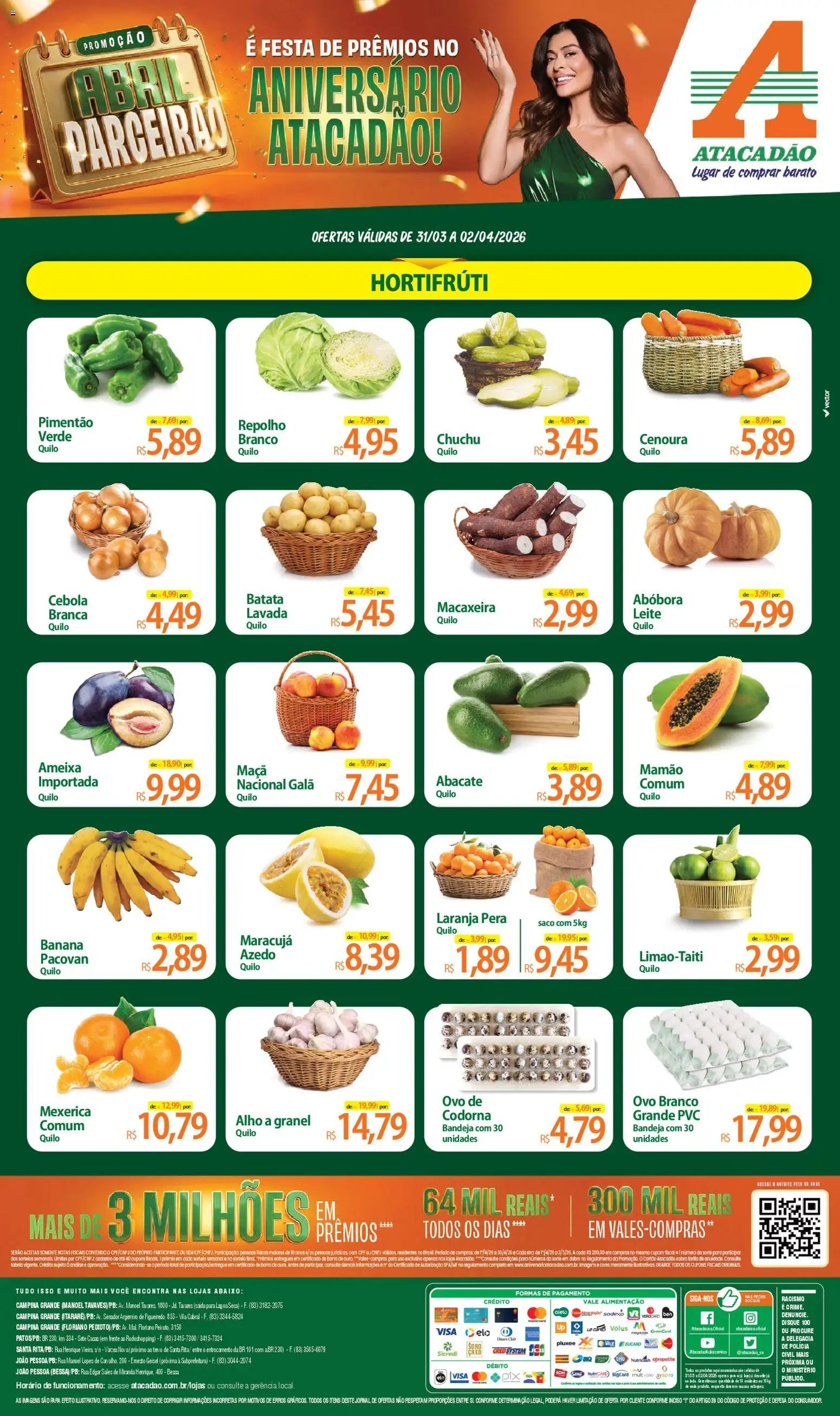 Atacadão folheto a partir de 31/03/2026 Atacadão ofertas - PB (2026-03-31 - 2026-04-02)
