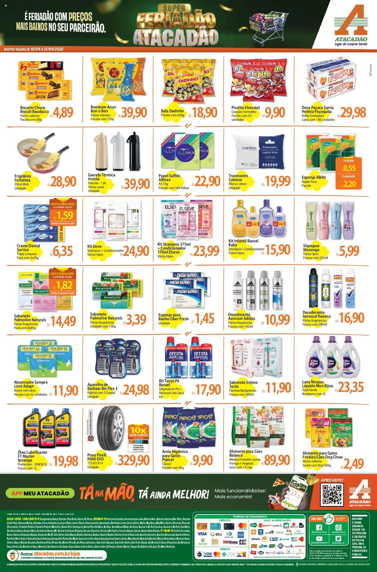 Atacadão folheto a partir de 18/04/2026 Atacadão ofertas - SP (2026-04-18 - 2026-04-21)