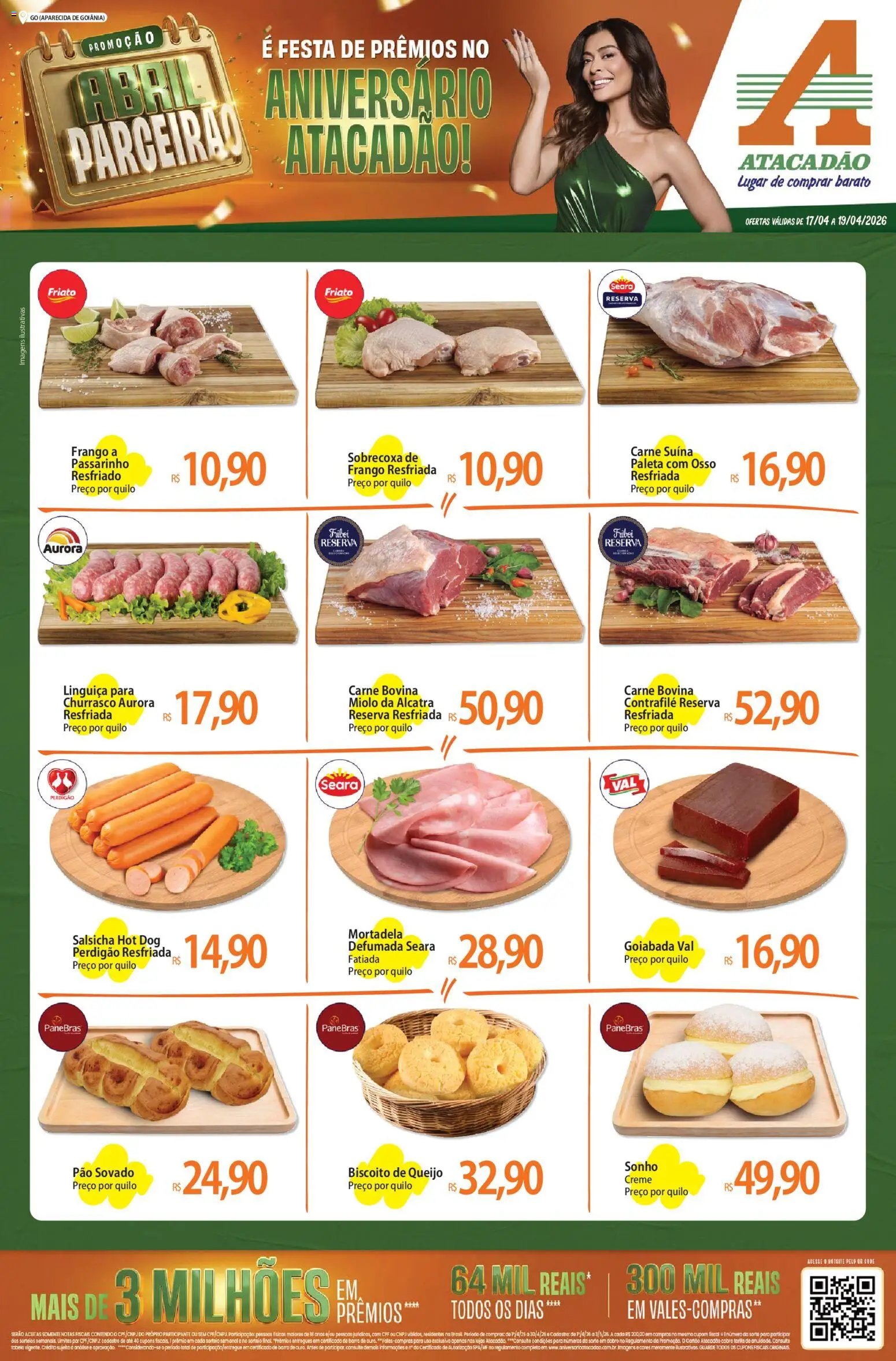 Atacadão folheto a partir de 17/04/2026 Atacadão ofertas - GO (2026-04-17 - 2026-04-19)
