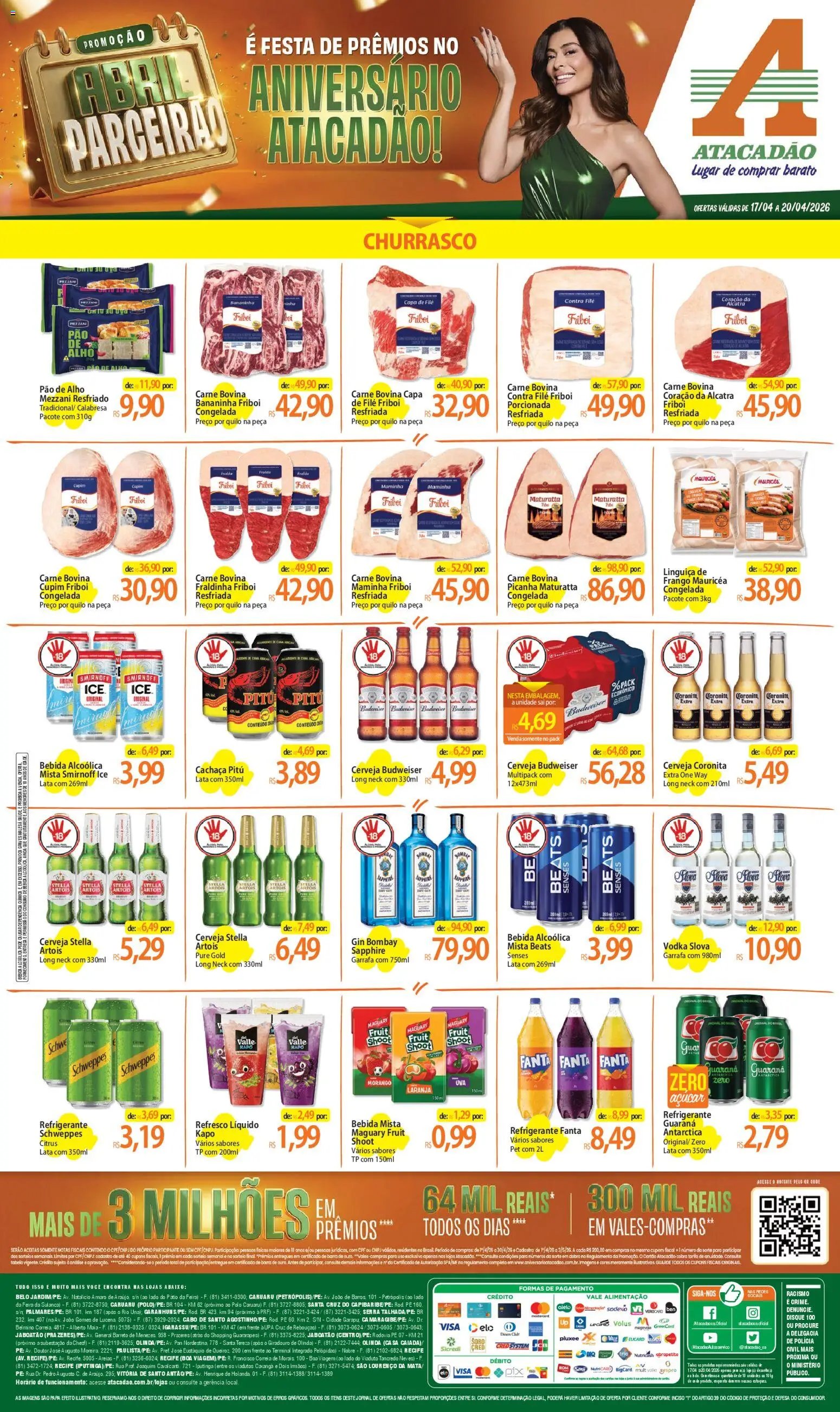 Atacadão folheto a partir de 17/04/2026 Atacadão ofertas - PE (2026-04-17 - 2026-04-20)