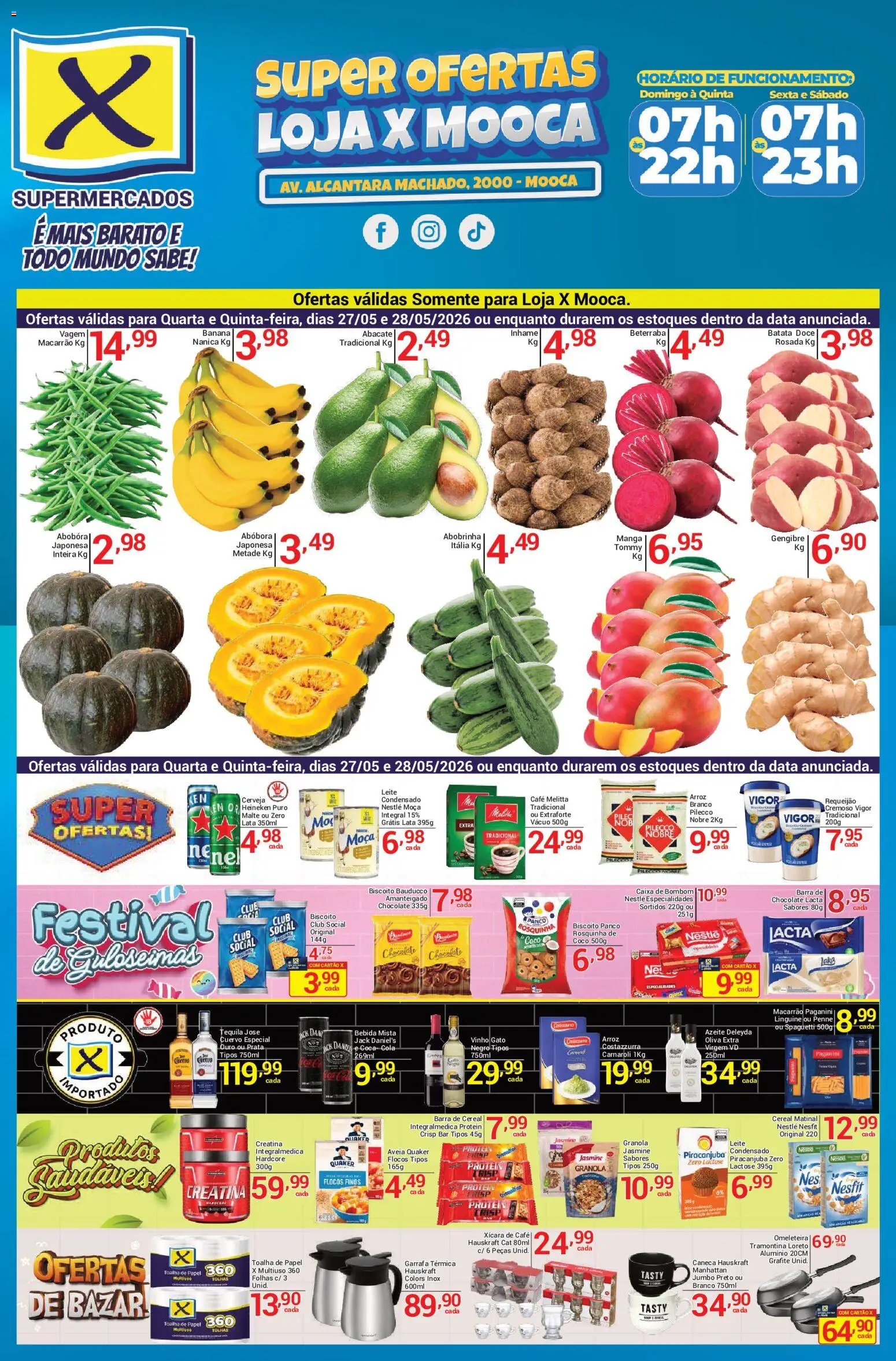 X Supermercados folheto a partir de 27/05/2026 X Supermercados - Ofertas da semana (2026-05-27 - 2026-05-28)