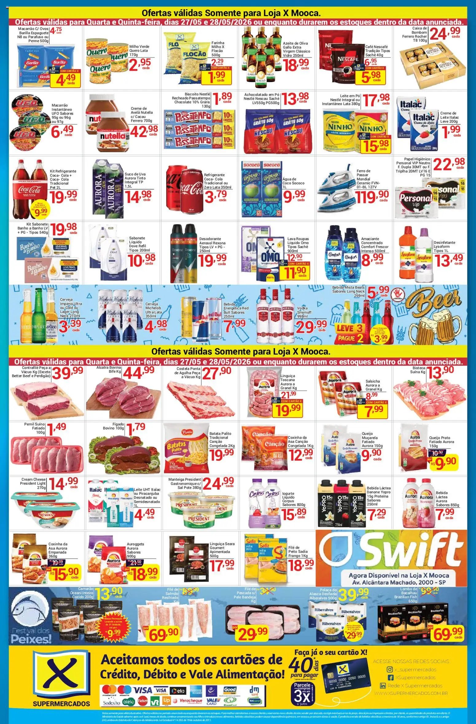 X Supermercados folheto a partir de 27/05/2026 X Supermercados - Ofertas da semana (2026-05-27 - 2026-05-28)