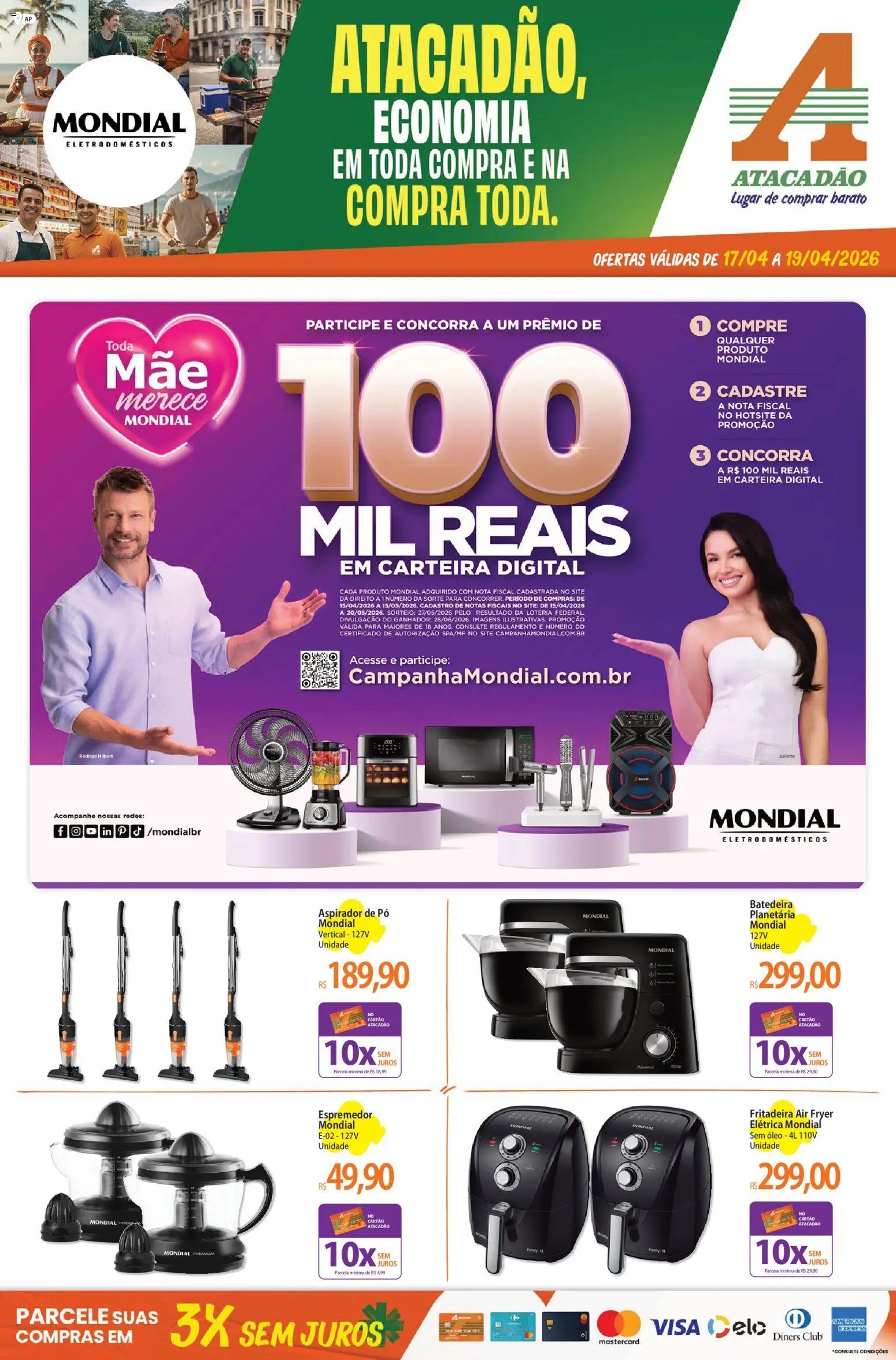 Atacadão folheto a partir de 17/04/2026 Atacadão ofertas - AP (2026-04-17 - 2026-04-19)
