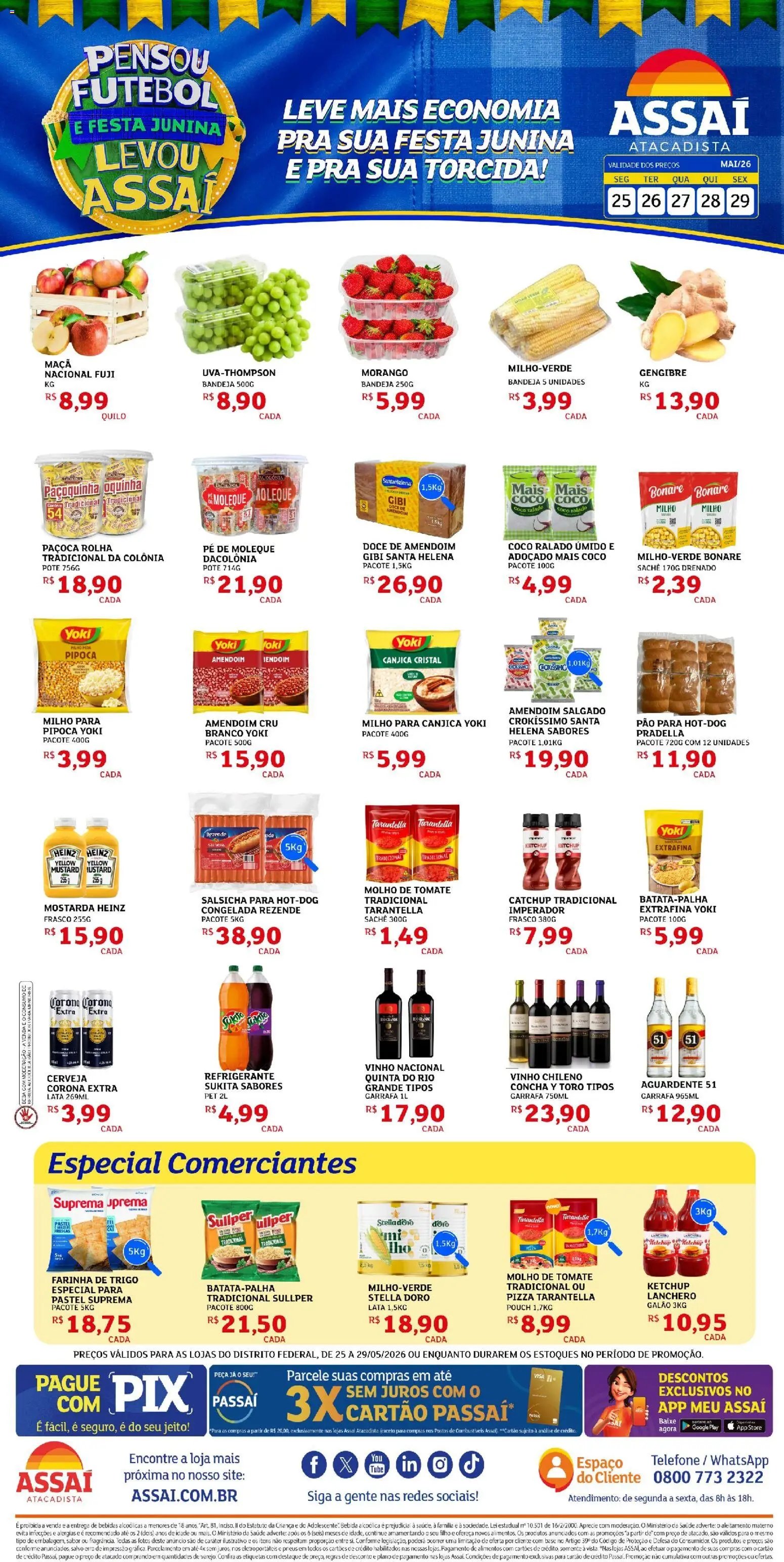 Assaí Atacadista folheto a partir de 26/05/2026 Assaí Atacadista ofertas - DF (2026-05-26 - 2026-05-29)
