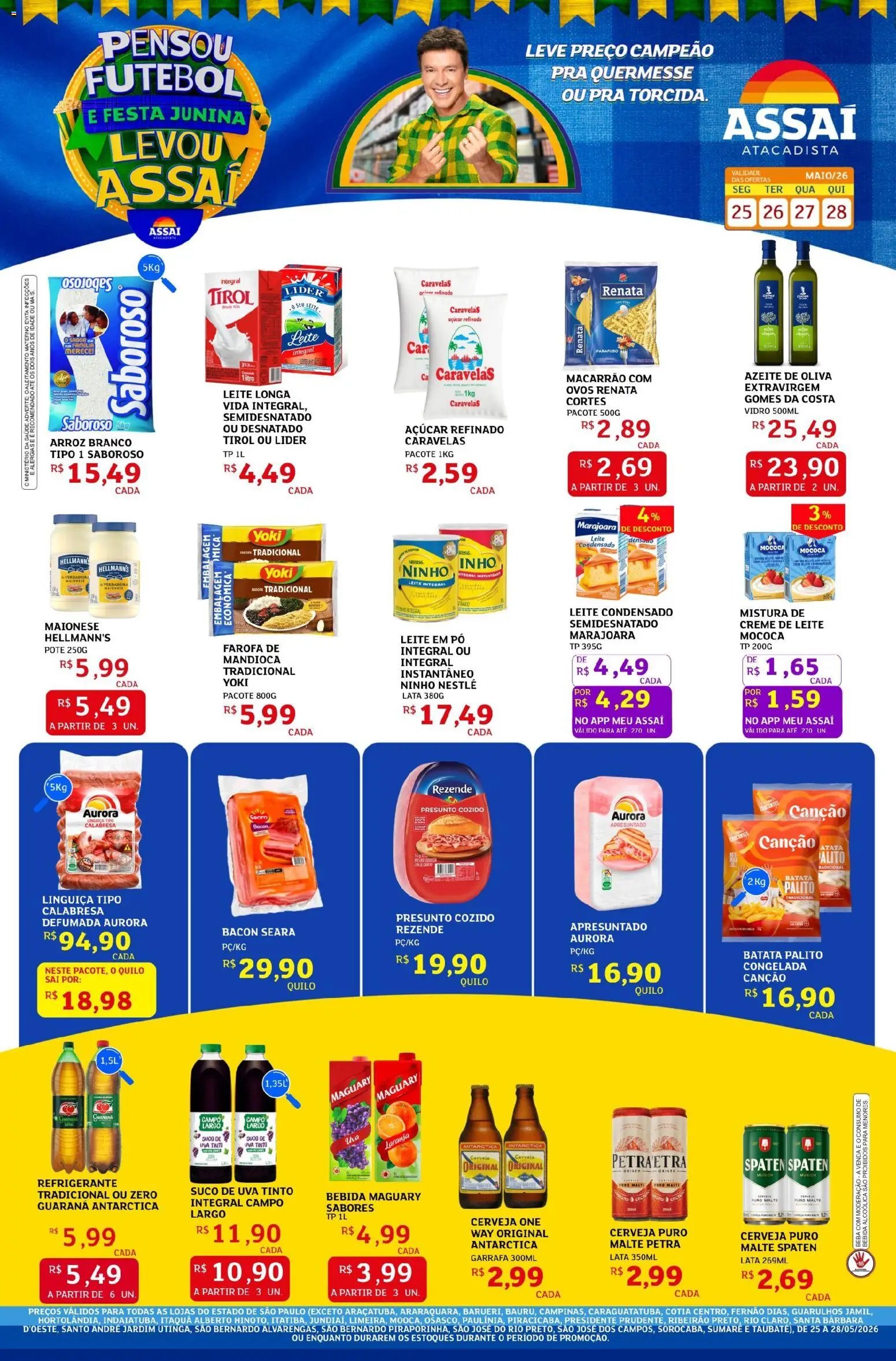 Assaí Atacadista folheto a partir de 25/05/2026 Assaí Atacadista ofertas - SP (2026-05-25 - 2026-05-28)