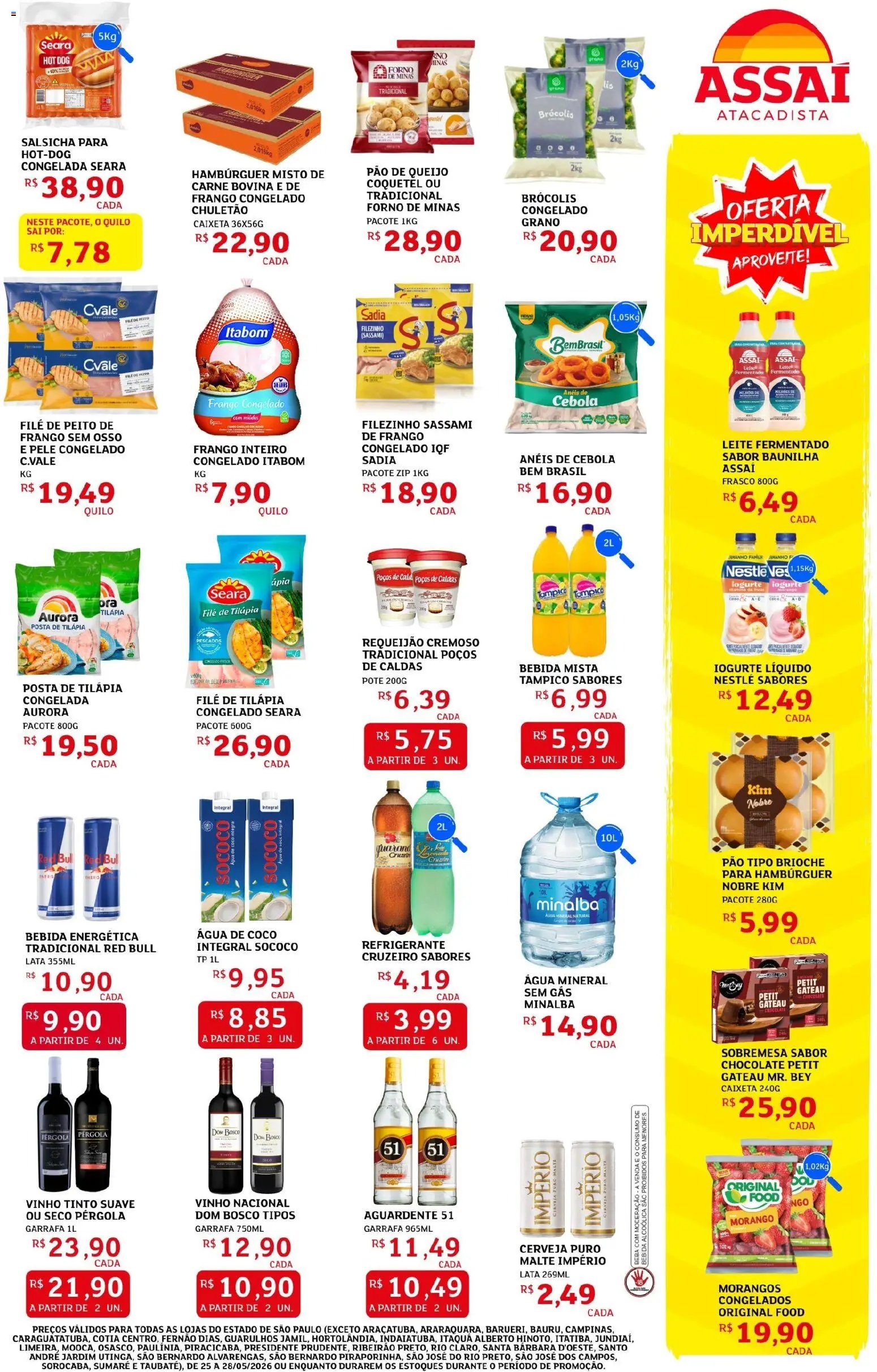 Assaí Atacadista folheto a partir de 25/05/2026 Assaí Atacadista ofertas - SP (2026-05-25 - 2026-05-28)