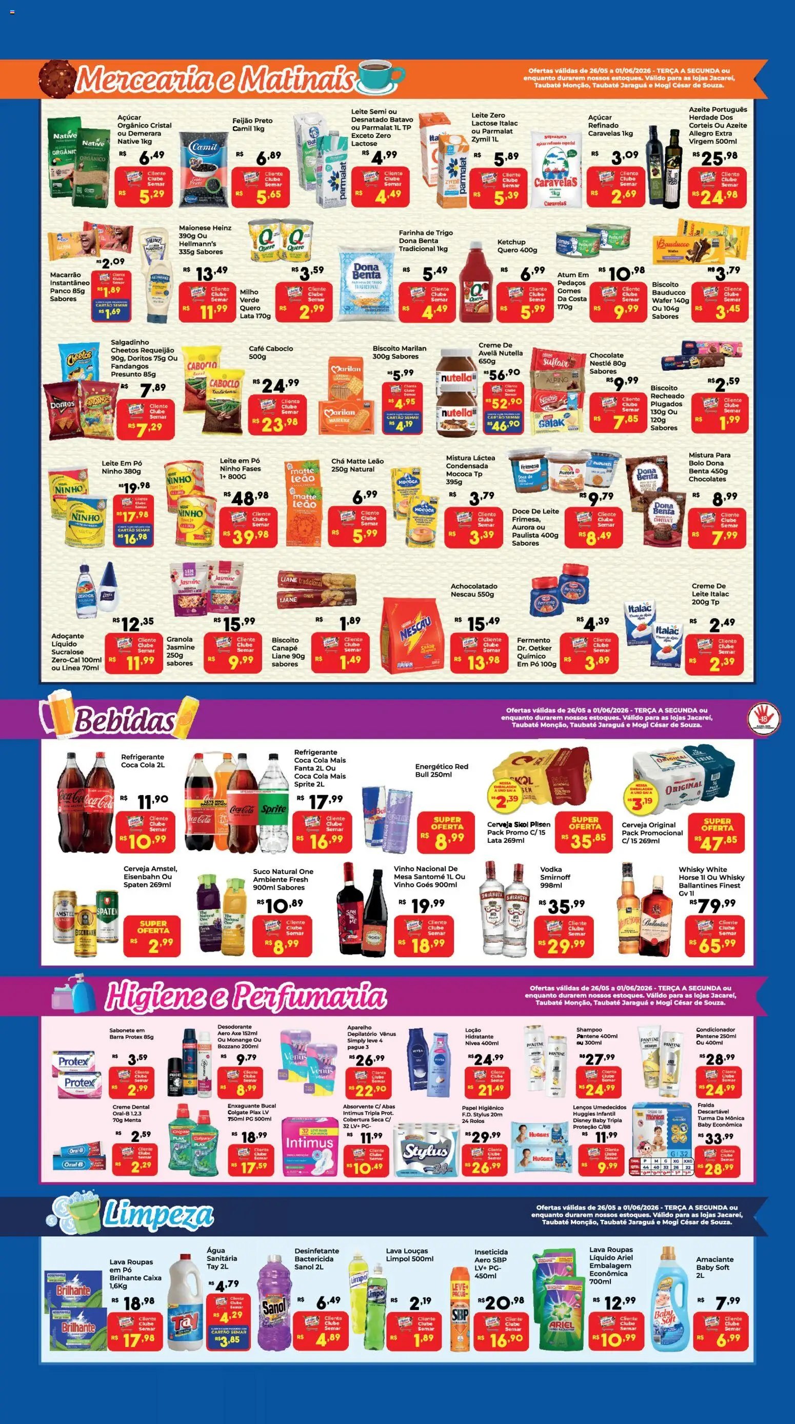 Semar Supermercado folheto a partir de 26/05/2026 Semar Supermercado - Ofertas da semana (2026-05-26 - 2026-06-01)