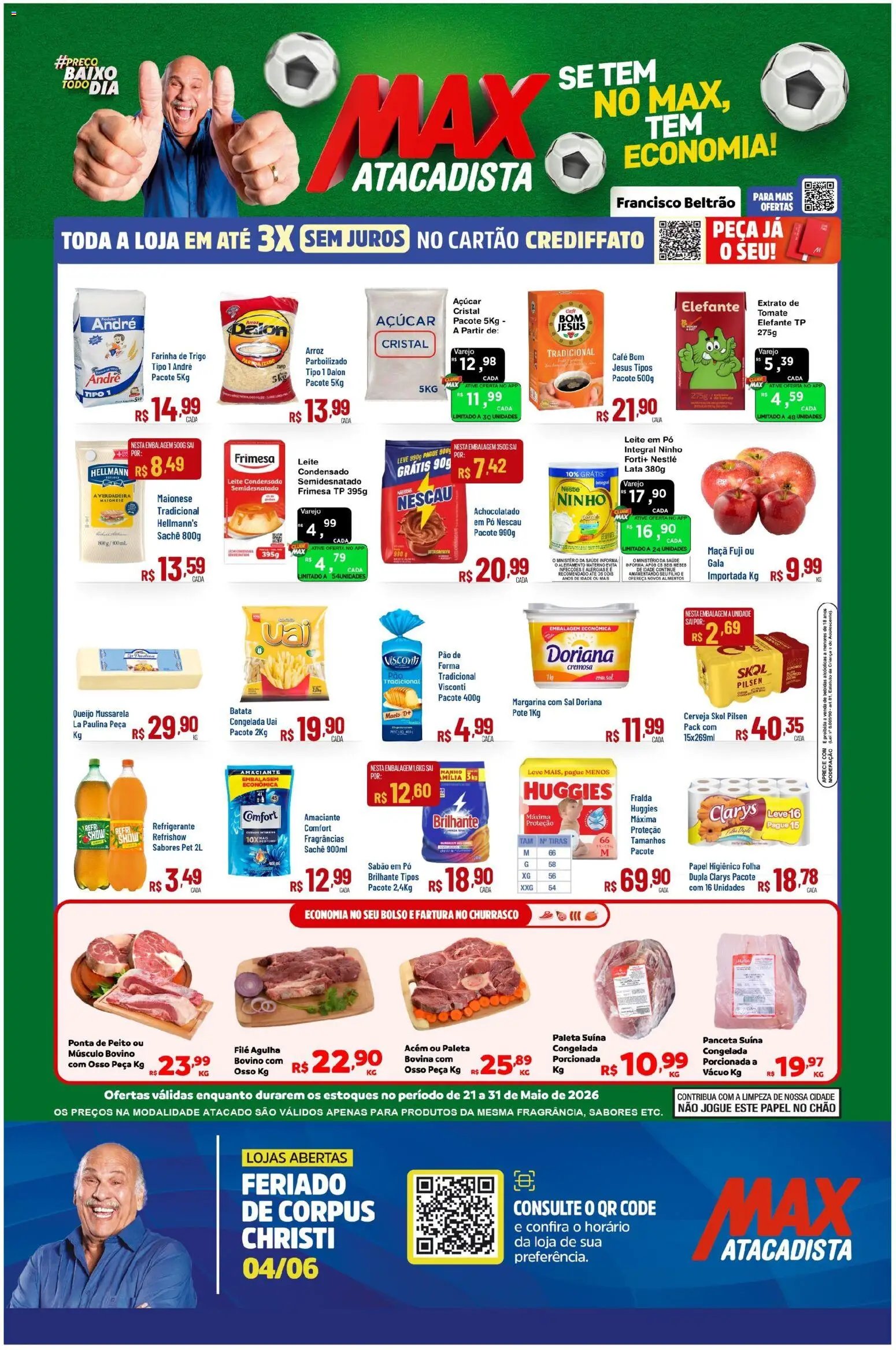 Max Atacadista folheto a partir de 21/05/2026 Max Atacadista ofertas Semanal (2026-05-21 - 2026-05-31)