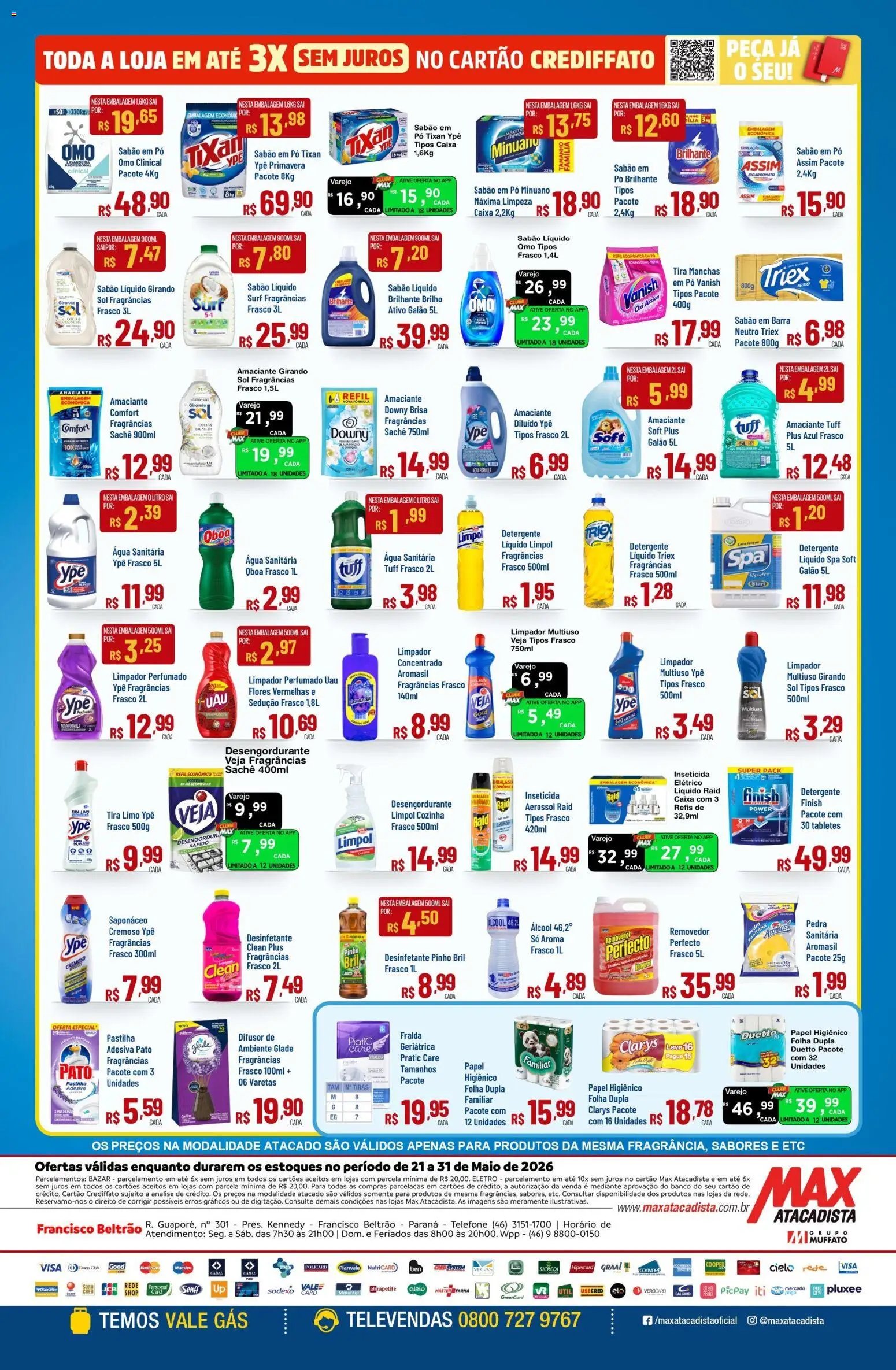 Max Atacadista folheto a partir de 21/05/2026 Max Atacadista ofertas Semanal (2026-05-21 - 2026-05-31)