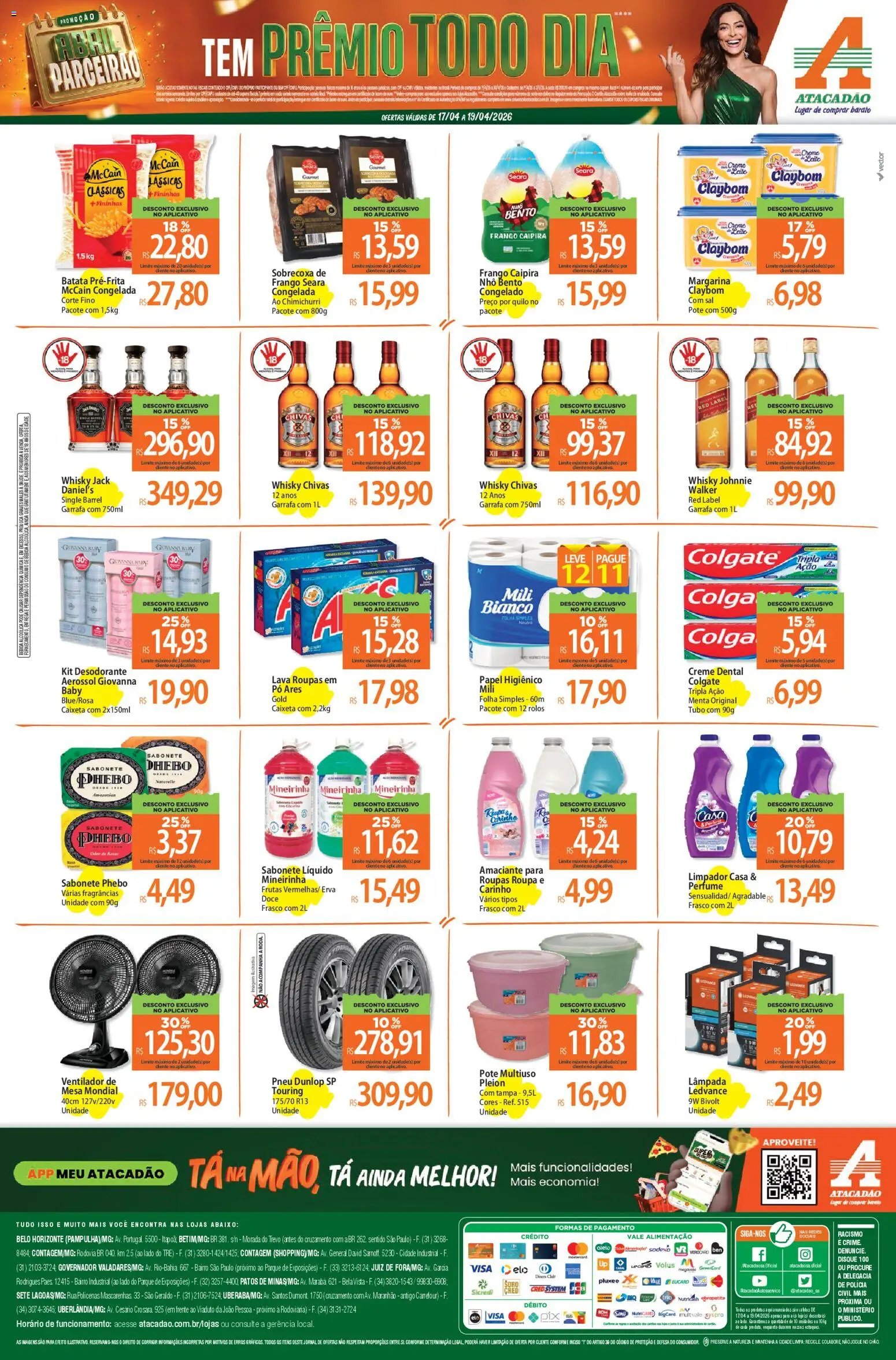 Atacadão folheto a partir de 17/04/2026 Atacadão ofertas - MG (2026-04-17 - 2026-04-19)