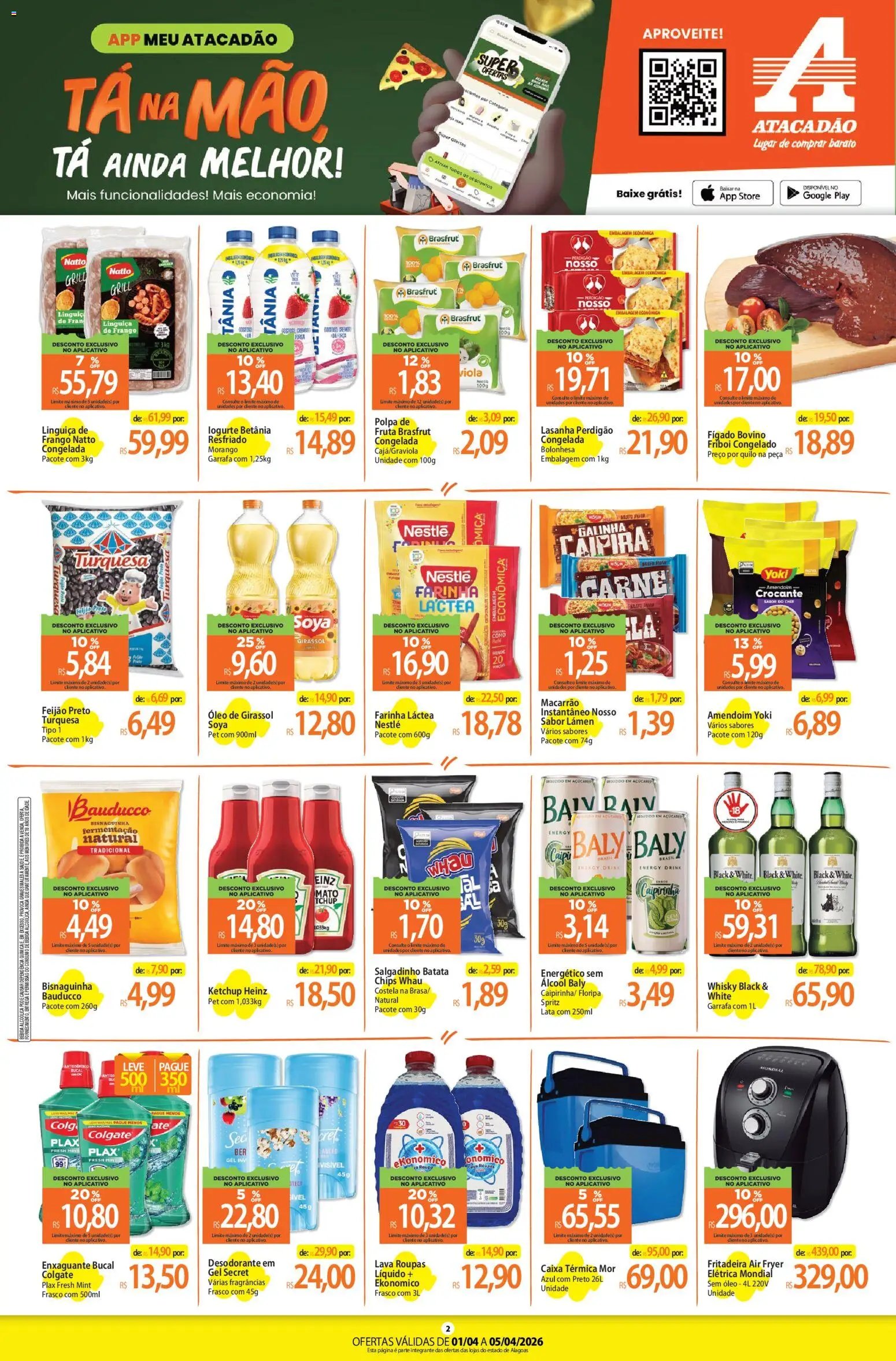 Atacadão folheto a partir de 01/04/2026 Atacadão ofertas - AL (2026-04-01 - 2026-04-05)