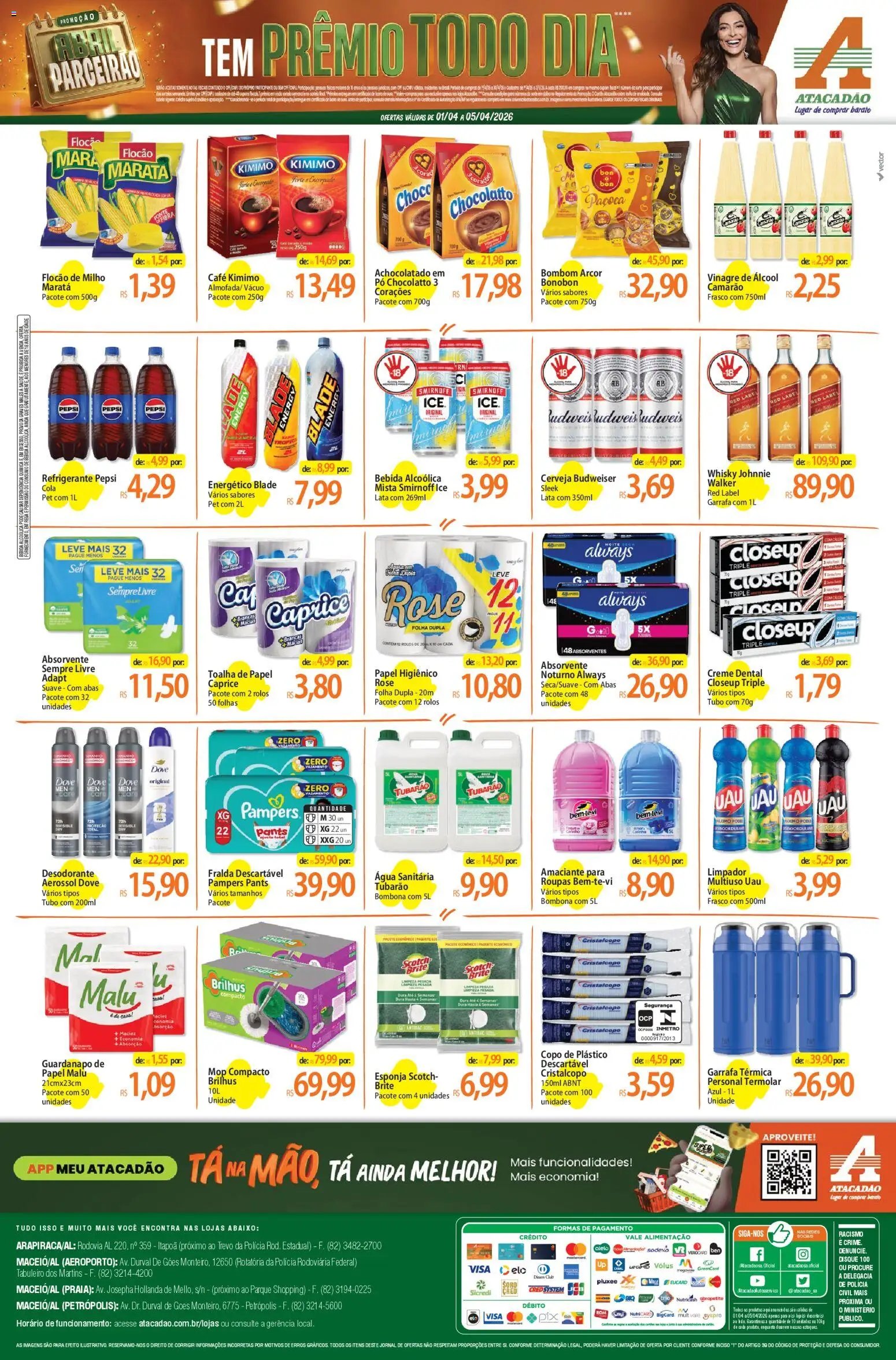 Atacadão folheto a partir de 01/04/2026 Atacadão ofertas - AL (2026-04-01 - 2026-04-05)