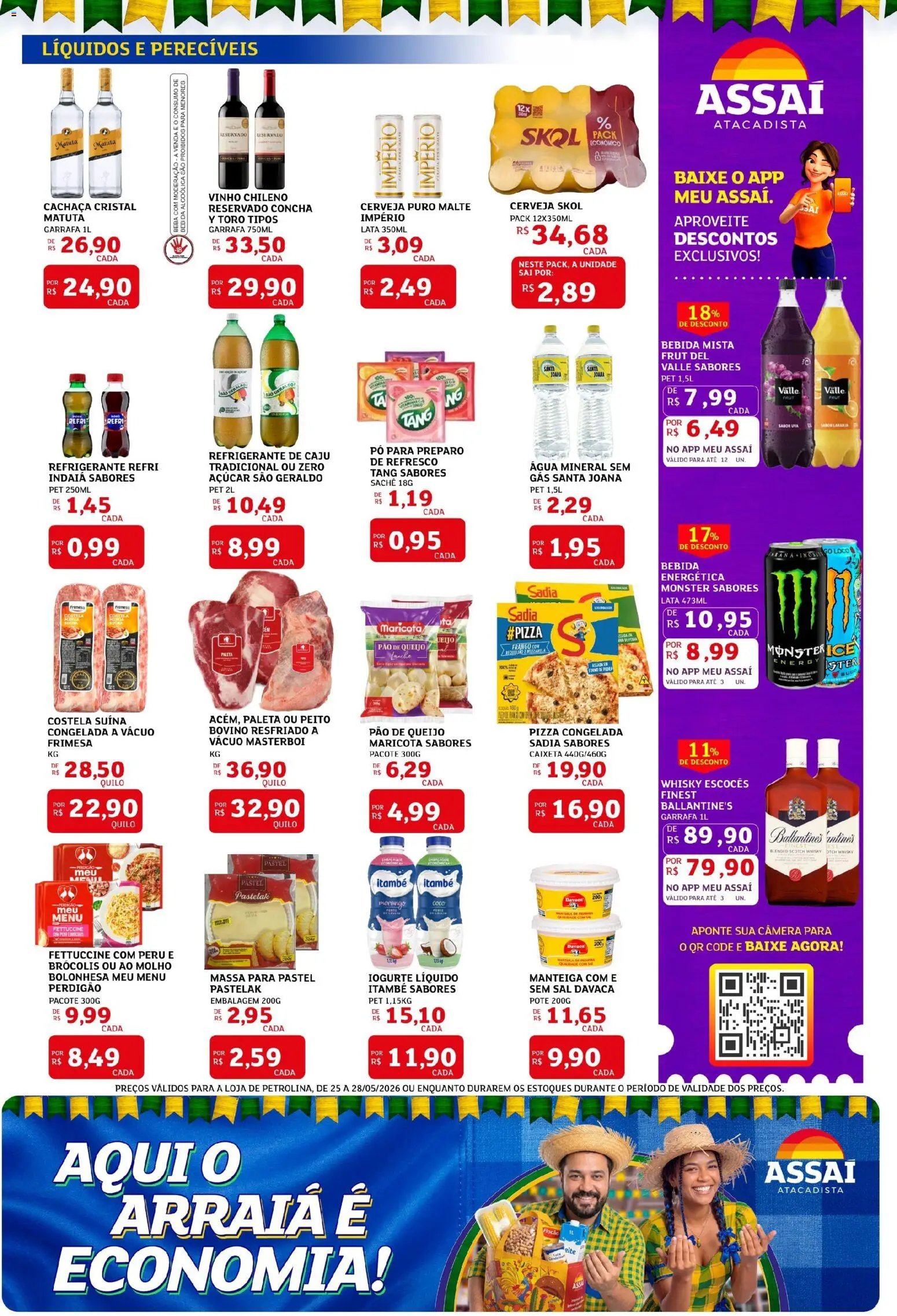 Assaí Atacadista folheto a partir de 25/05/2026 Assaí Atacadista ofertas - PE (2026-05-25 - 2026-05-28)