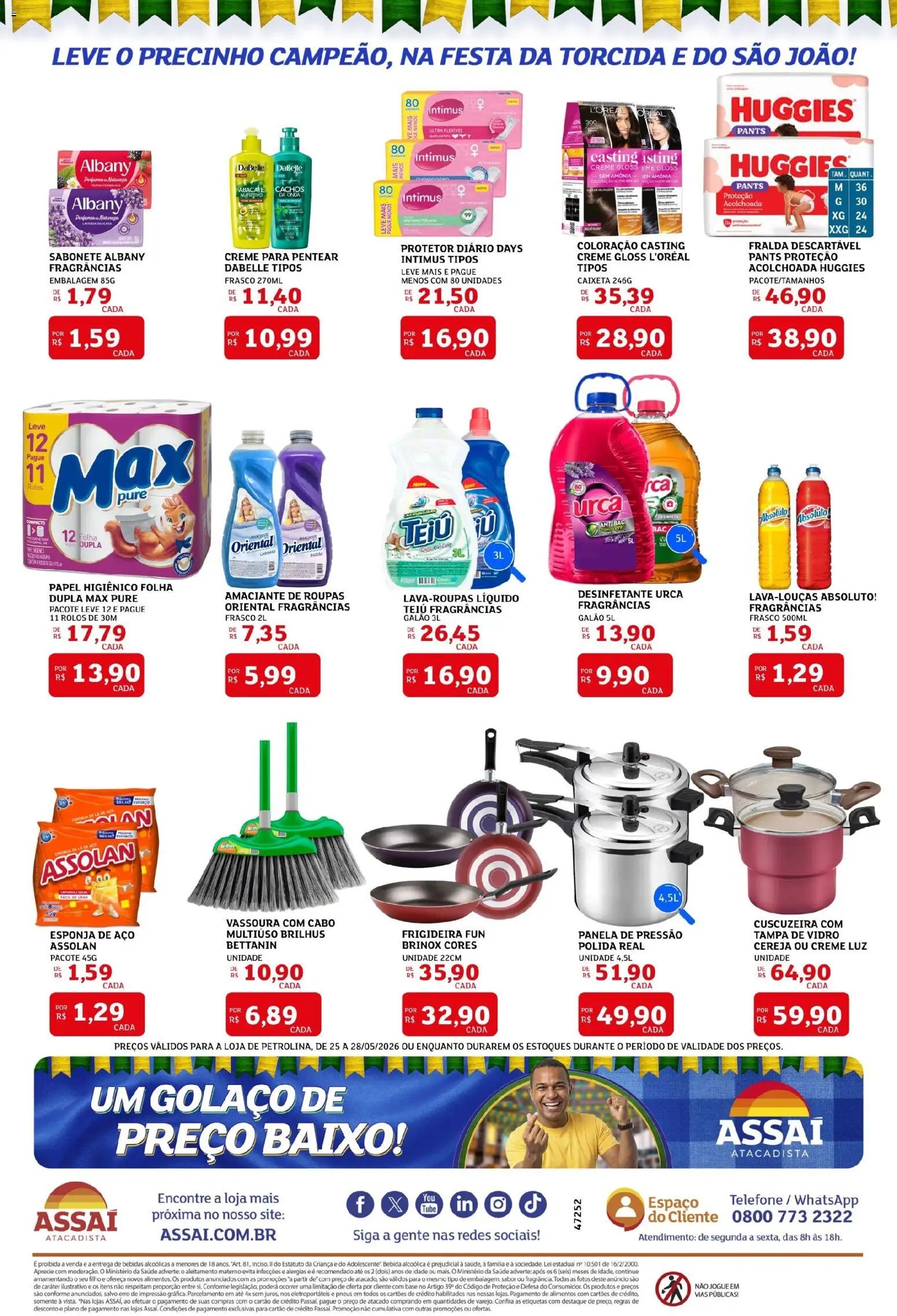 Assaí Atacadista folheto a partir de 25/05/2026 Assaí Atacadista ofertas - PE (2026-05-25 - 2026-05-28)