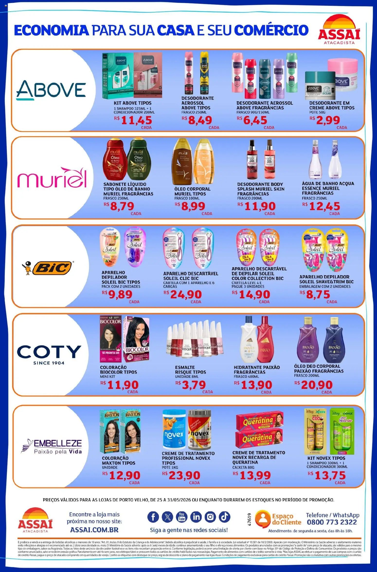 Assaí Atacadista folheto a partir de 25/05/2026 Assaí Atacadista ofertas - RO (2026-05-25 - 2026-05-31)