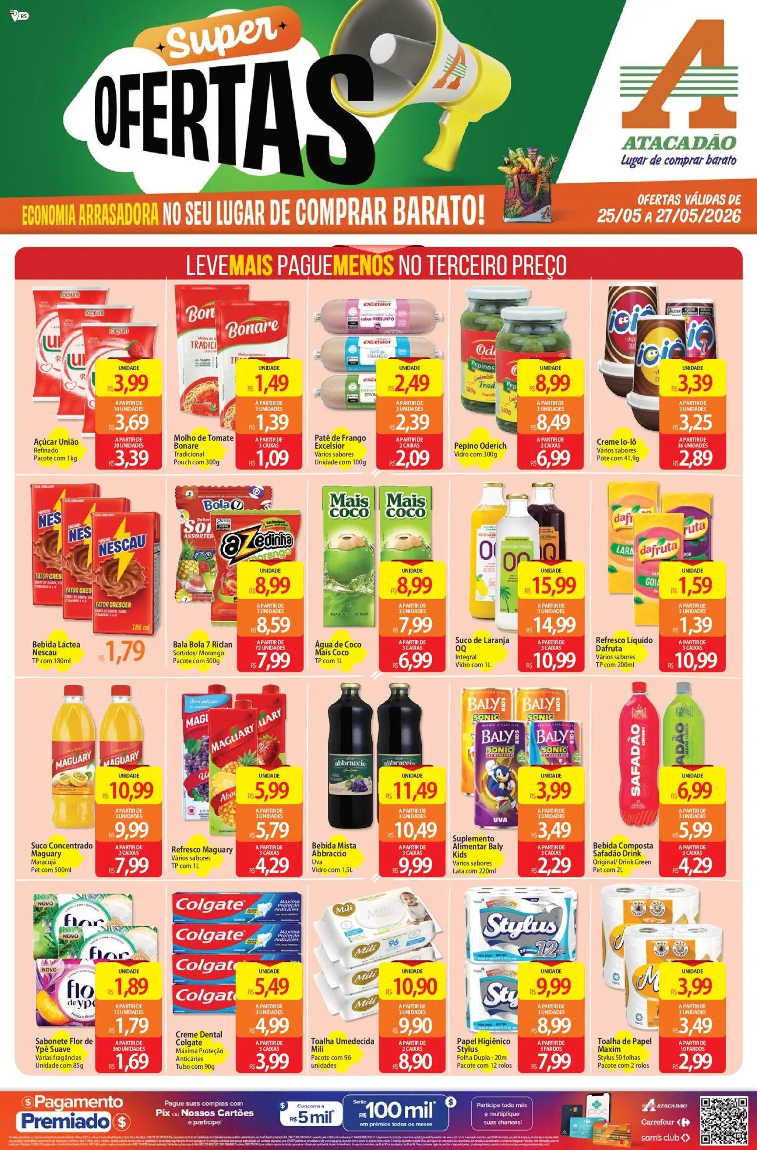 Atacadão folheto a partir de 25/05/2026 Atacadão ofertas - RS (2026-05-25 - 2026-05-27)