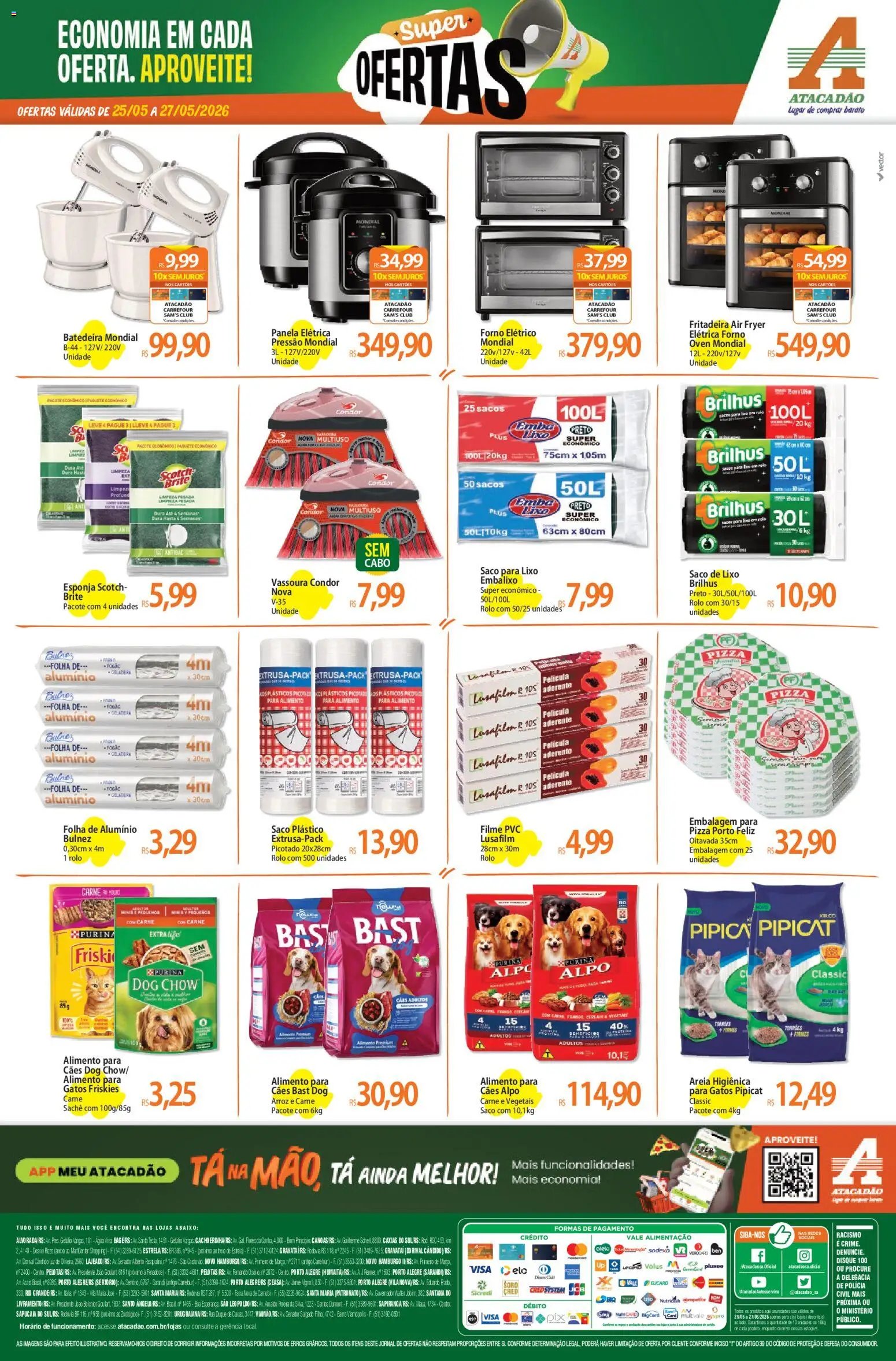 Atacadão folheto a partir de 25/05/2026 Atacadão ofertas - RS (2026-05-25 - 2026-05-27)