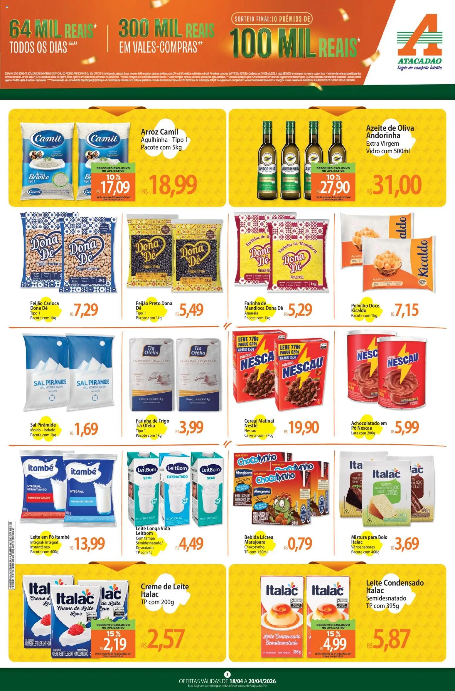 Atacadão folheto a partir de 18/04/2026 Atacadão ofertas - TO (2026-04-18 - 2026-04-20)