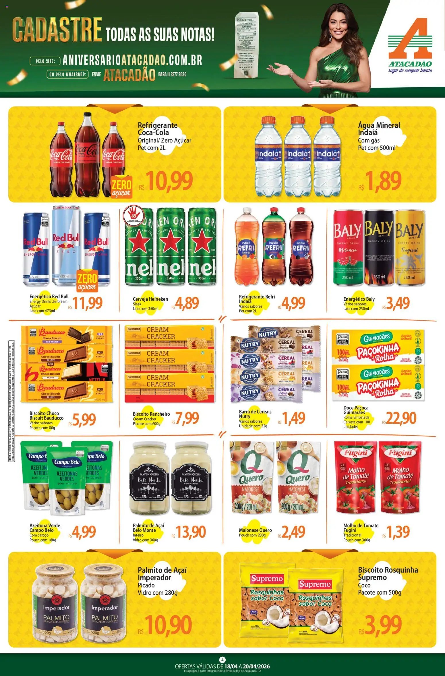 Atacadão folheto a partir de 18/04/2026 Atacadão ofertas - TO (2026-04-18 - 2026-04-20)
