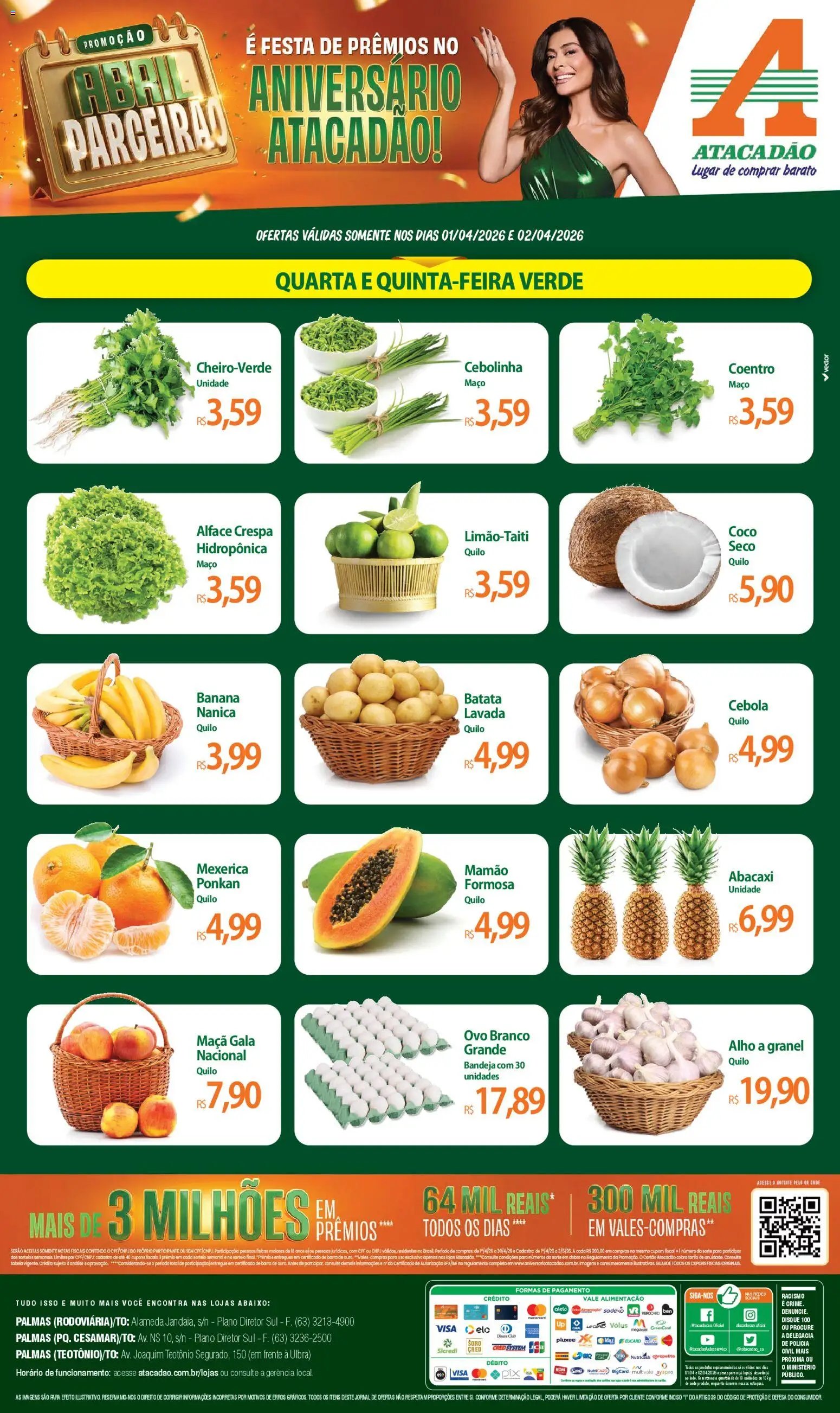 Atacadão folheto a partir de 01/04/2026 Atacadão ofertas - TO (2026-04-01 - 2026-04-02)