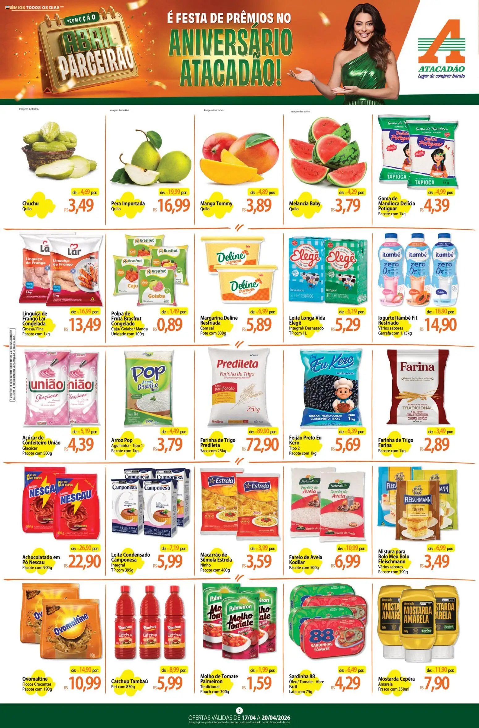Atacadão folheto a partir de 17/04/2026 Atacadão ofertas - RN (2026-04-17 - 2026-04-20)