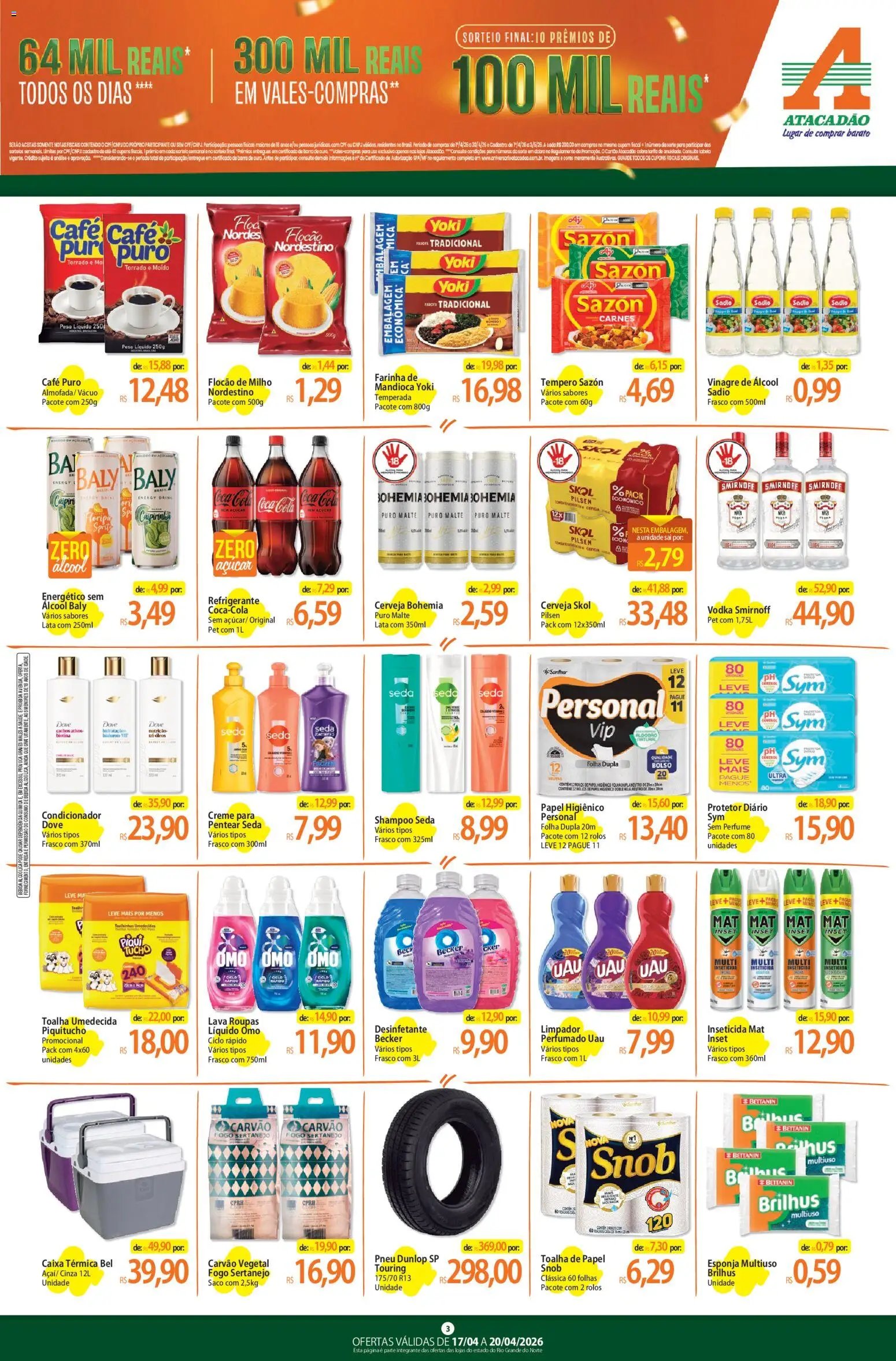 Atacadão folheto a partir de 17/04/2026 Atacadão ofertas - RN (2026-04-17 - 2026-04-20)