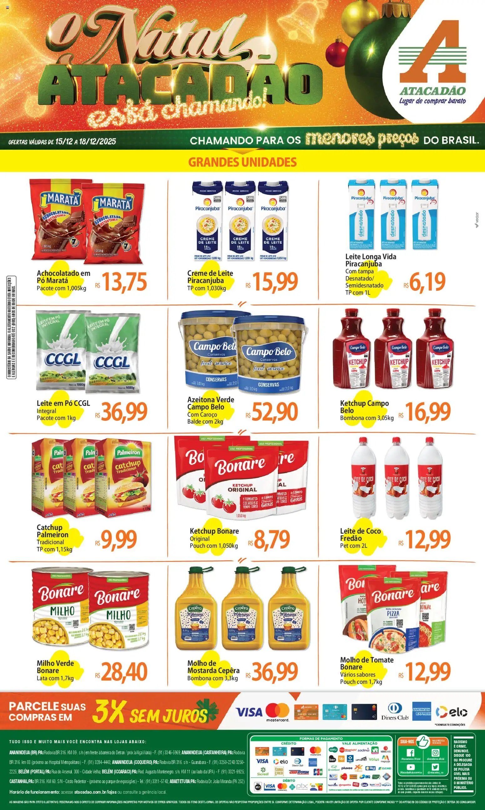 Atacadão folheto a partir de 15/12/2025 Ofertas - PA (2025-12-15 - 2025-12-18)