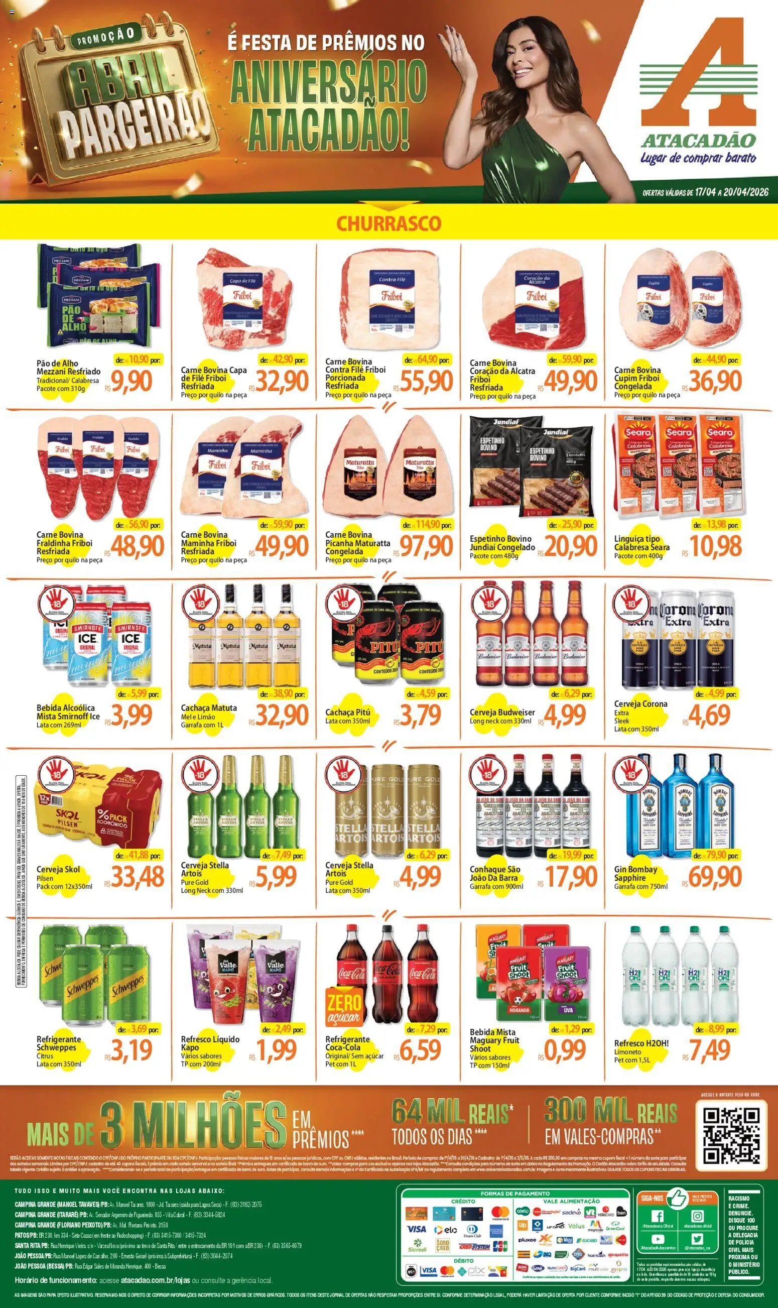 Atacadão folheto a partir de 17/04/2026 Atacadão ofertas - PB (2026-04-17 - 2026-04-20)