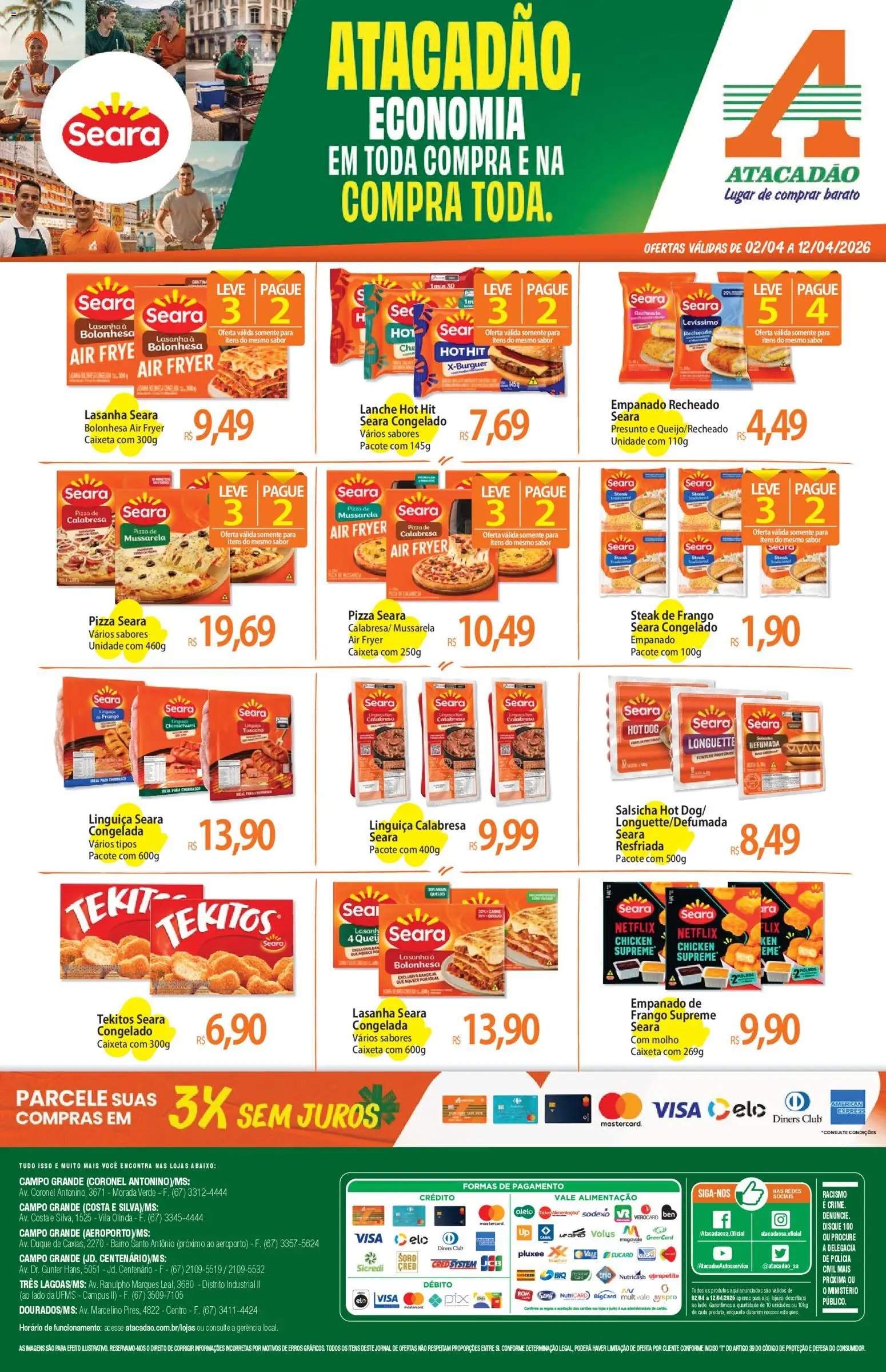 Atacadão folheto a partir de 02/04/2026 Atacadão ofertas - MS (2026-04-02 - 2026-04-12)