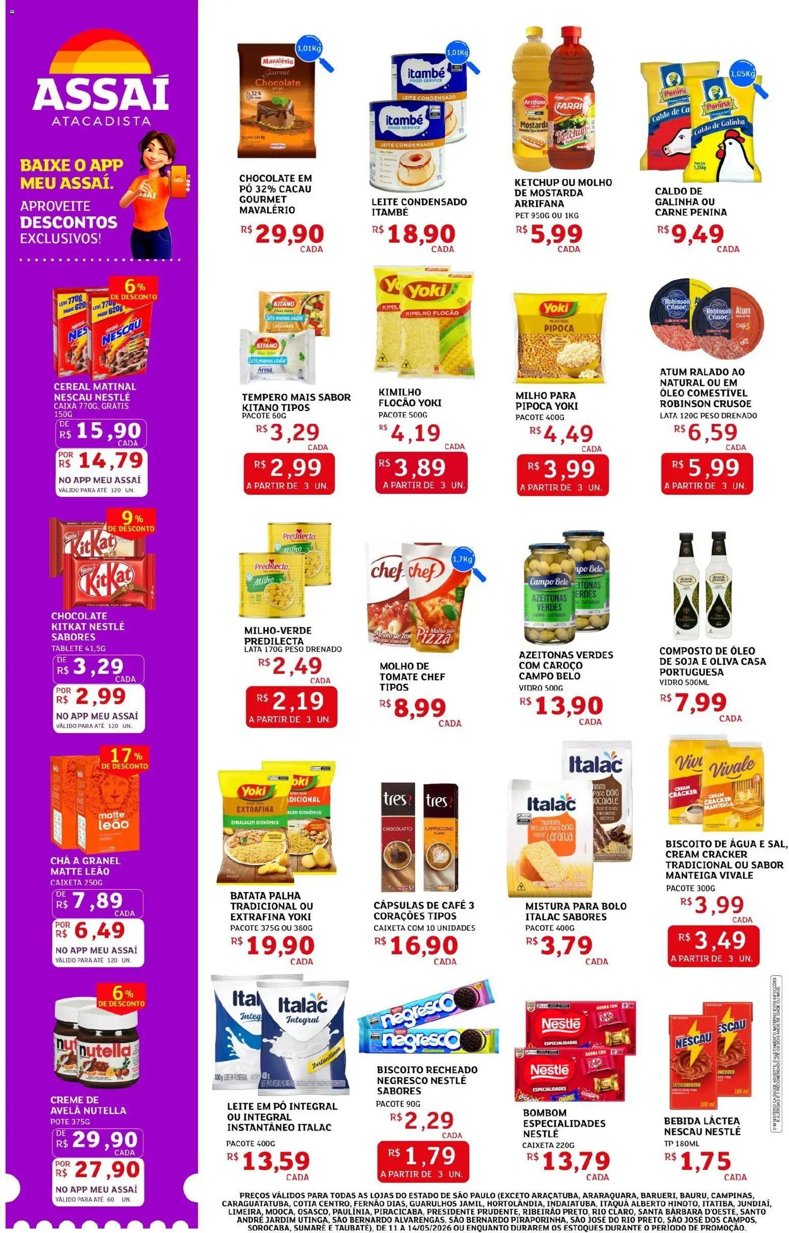 Assaí Atacadista folheto a partir de 11/05/2026 Assaí Atacadista ofertas - SP (2026-05-11 - 2026-07-14)
