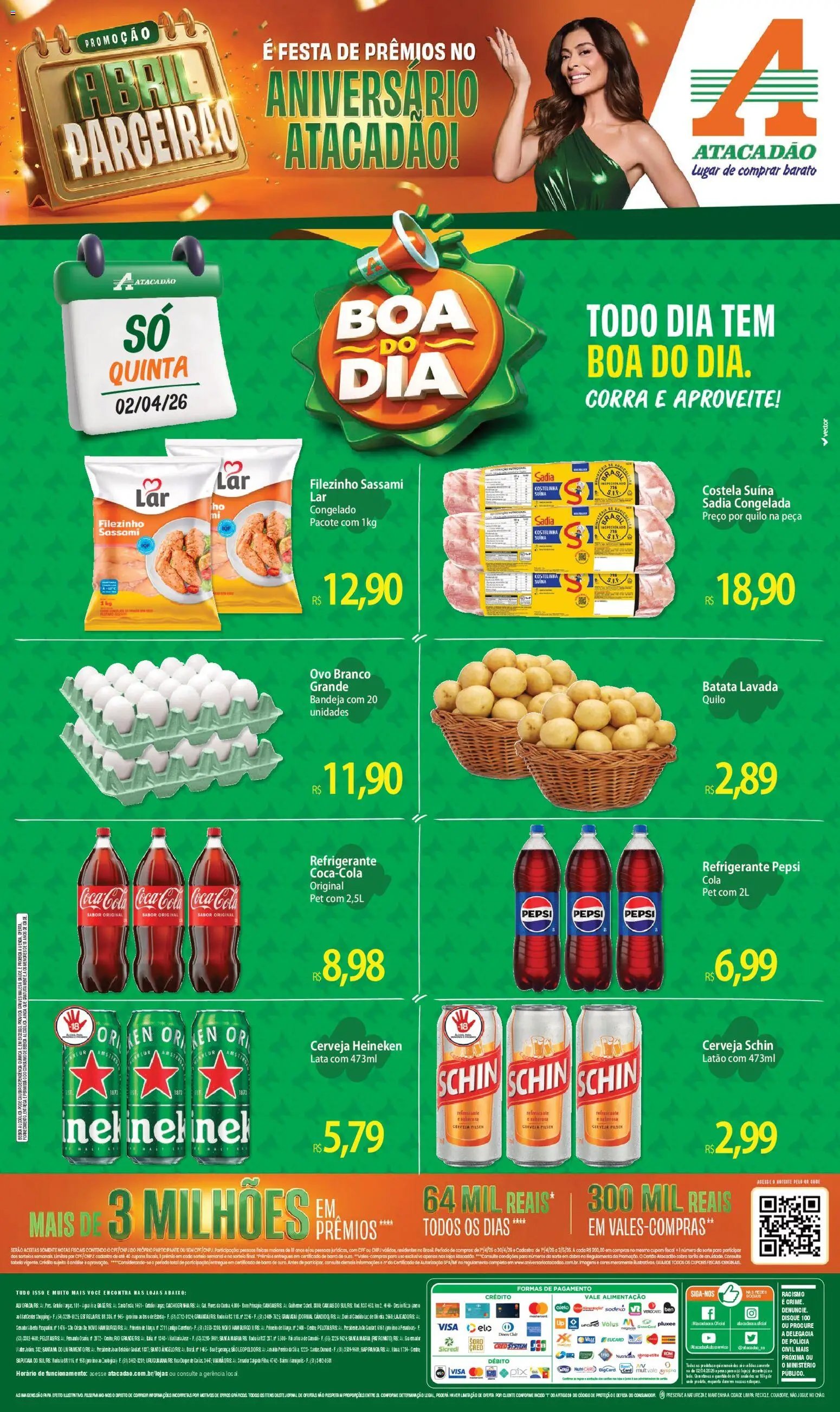 Atacadão folheto a partir de 02/04/2026 Atacadão ofertas - RS (2026-04-02 - 2026-04-02)