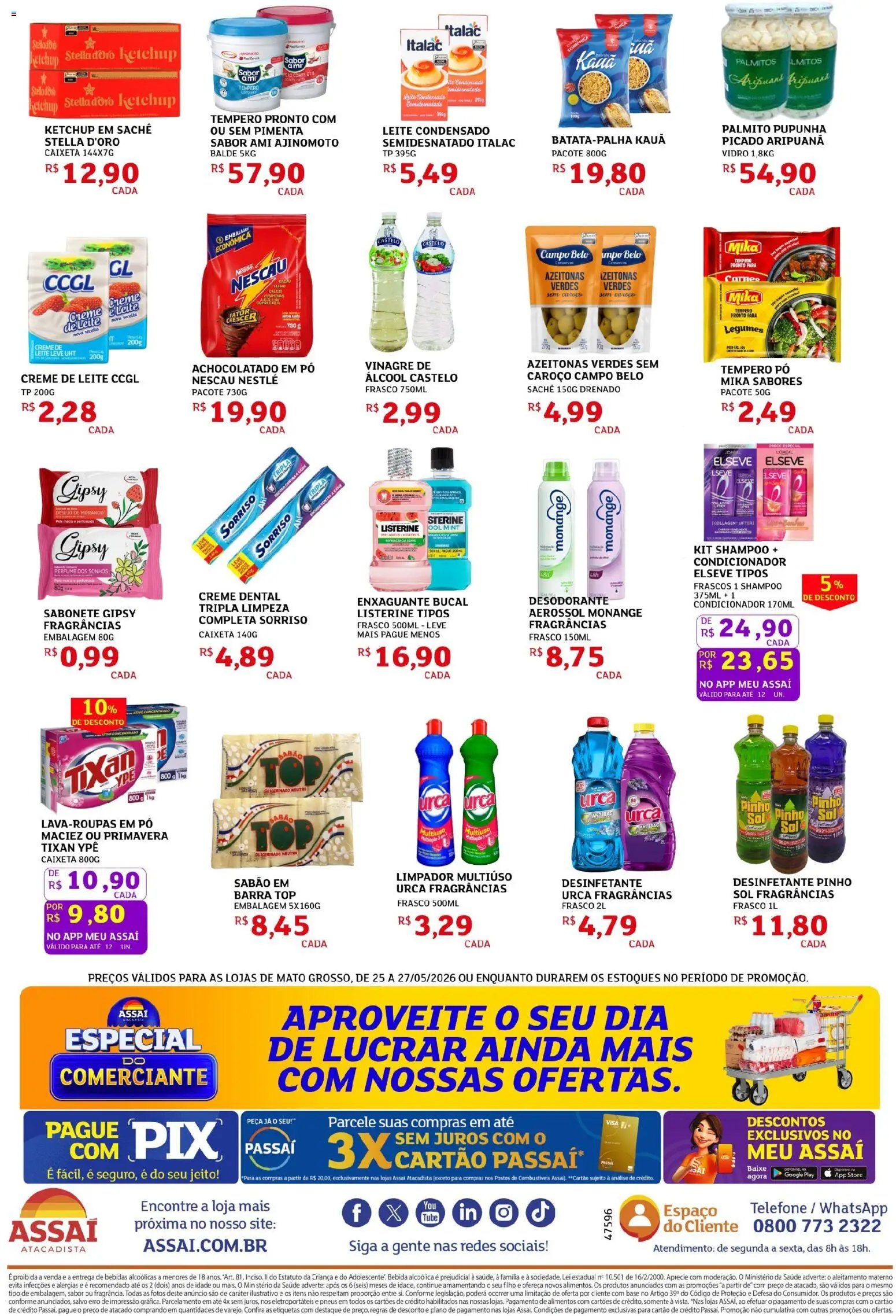 Assaí Atacadista folheto a partir de 25/05/2026 Assaí Atacadista ofertas - MT (2026-05-25 - 2026-05-27)
