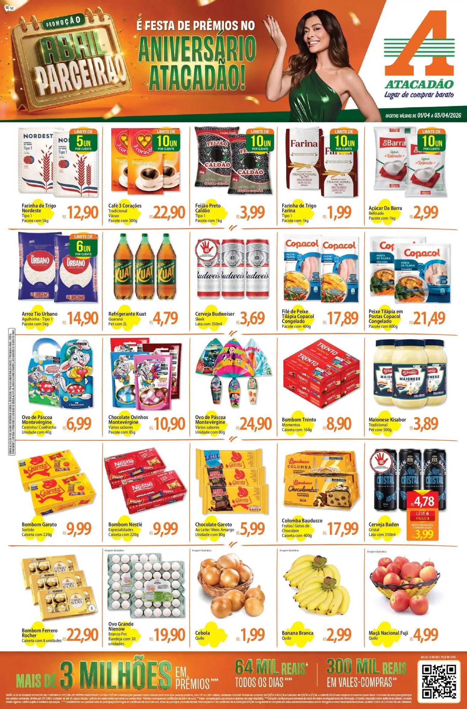 Atacadão folheto a partir de 01/04/2026 Atacadão ofertas - SC (2026-04-01 - 2026-04-03)
