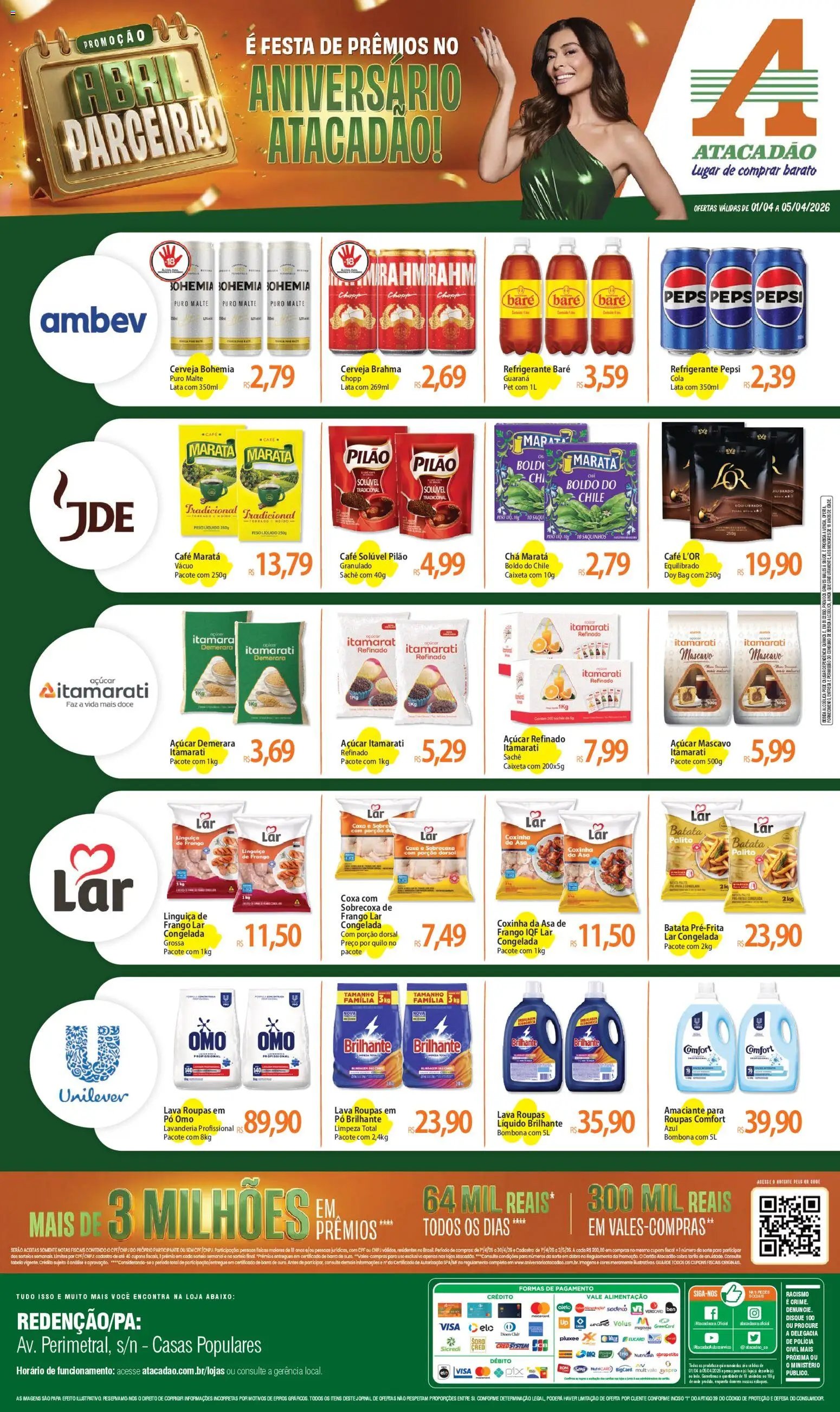 Atacadão folheto a partir de 01/04/2026 Atacadão ofertas - PA (2026-04-01 - 2026-04-05)