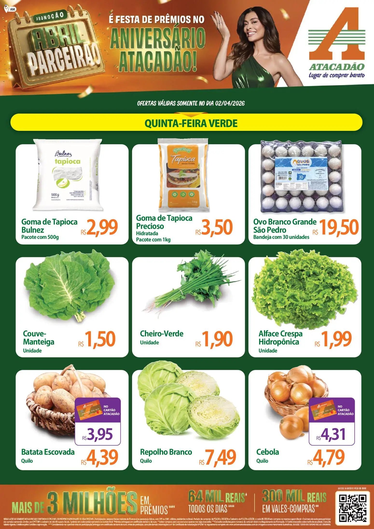 Atacadão folheto a partir de 02/04/2026 Atacadão ofertas - AM (2026-04-02 - 2026-04-02)