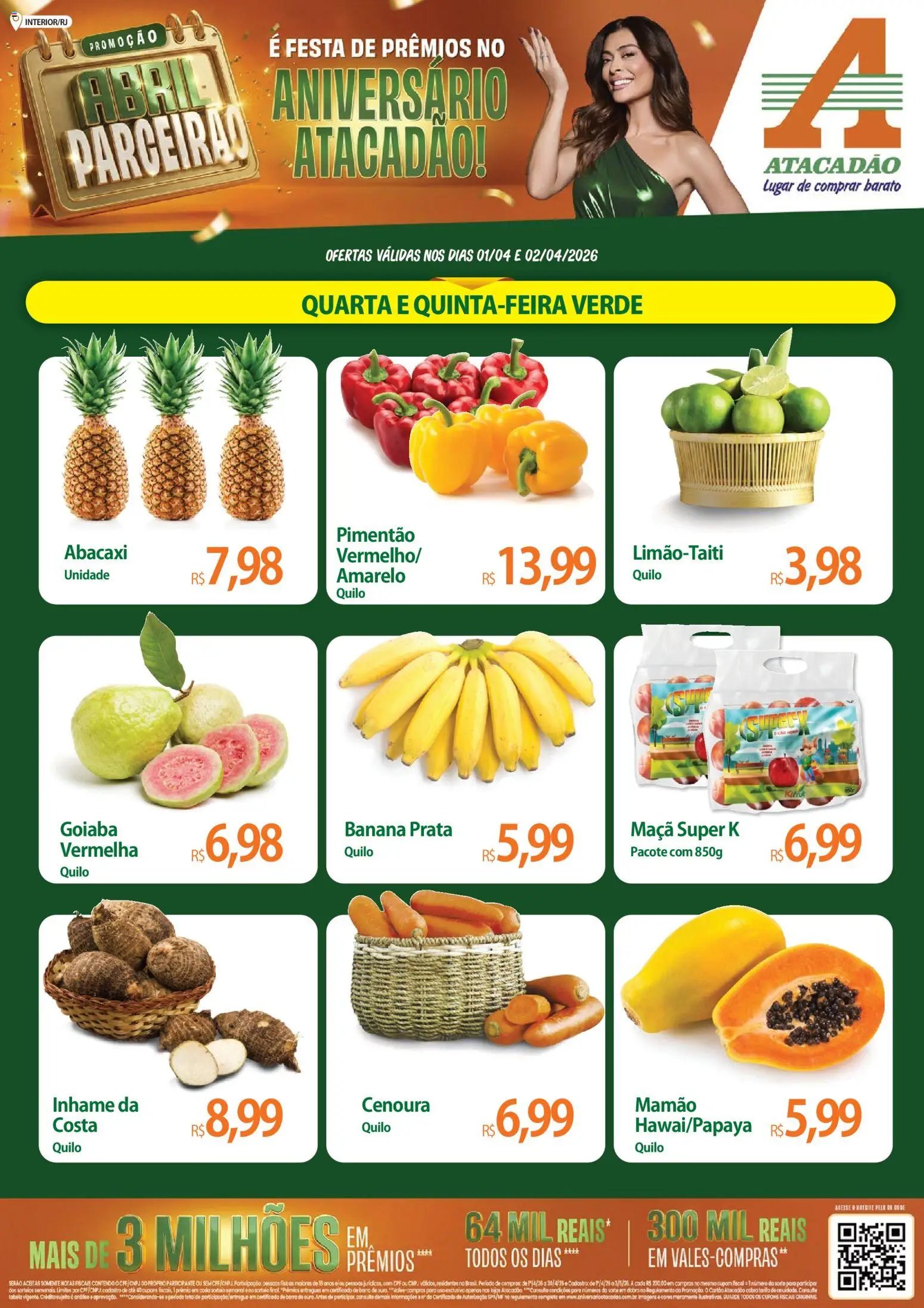 Atacadão folheto a partir de 01/04/2026 Atacadão ofertas - RJ (2026-04-01 - 2026-04-02)