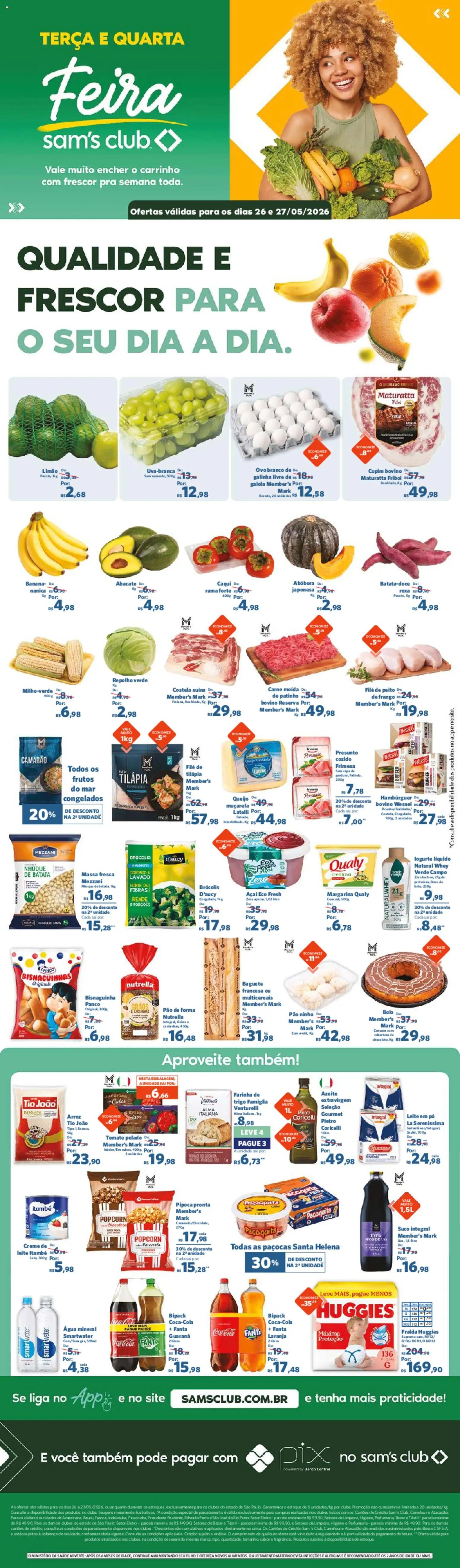 Sam's Club folheto a partir de 26/05/2026 Sam's Club - Ofertas da semana (2026-05-26 - 2026-05-27)