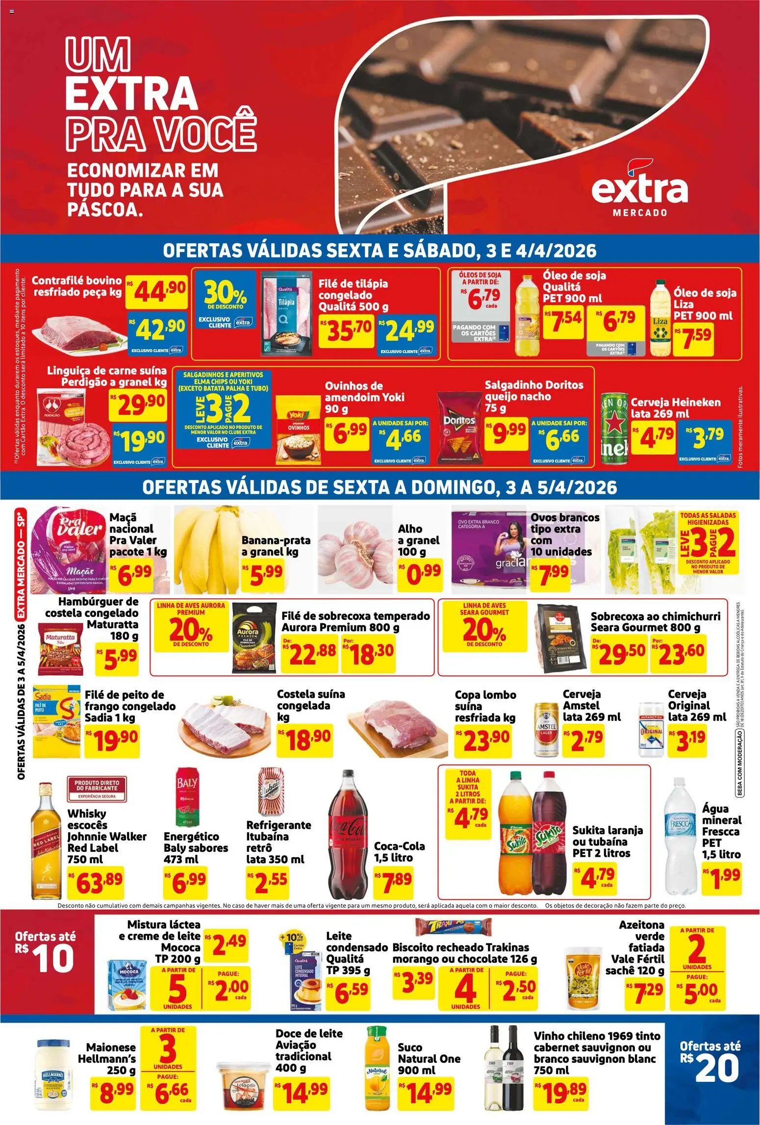 Extra folheto a partir de 03/04/2026 Extra ofertas Fim de semana Mercado (2026-04-03 - 2026-04-05)
