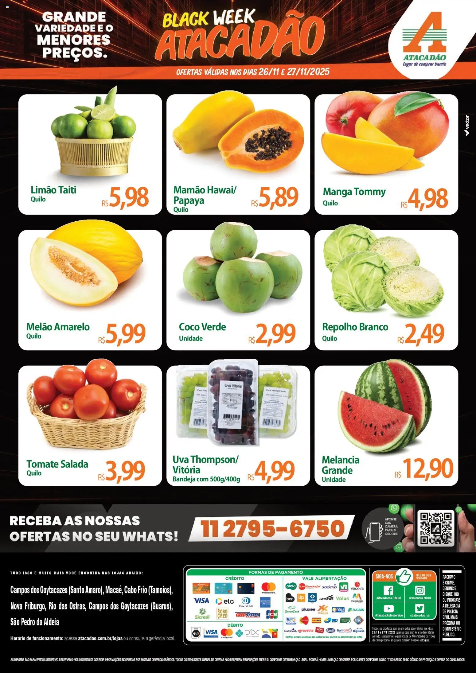 Atacadão folheto a partir de 26/11/2025 Ofertas - RJ (2025-11-26 - 2025-11-27)