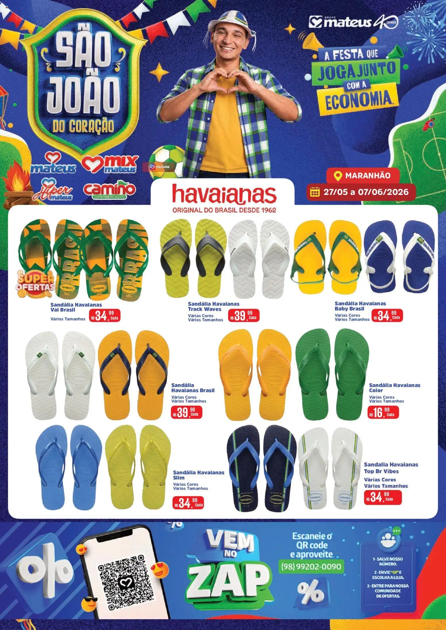 Mateus folheto a partir de 27/05/2026 Mateus ofertas Grandes marcas Havaianas (2026-05-27 - 2026-06-07)