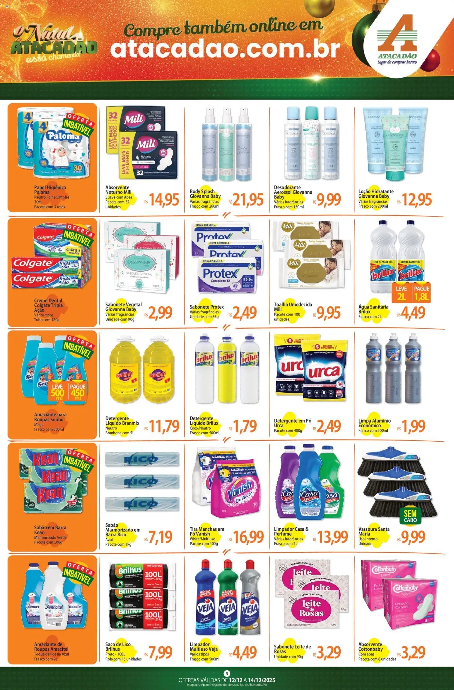 Atacadão folheto a partir de 12/12/2025 Ofertas - PA (2025-12-12 - 2025-12-14)
